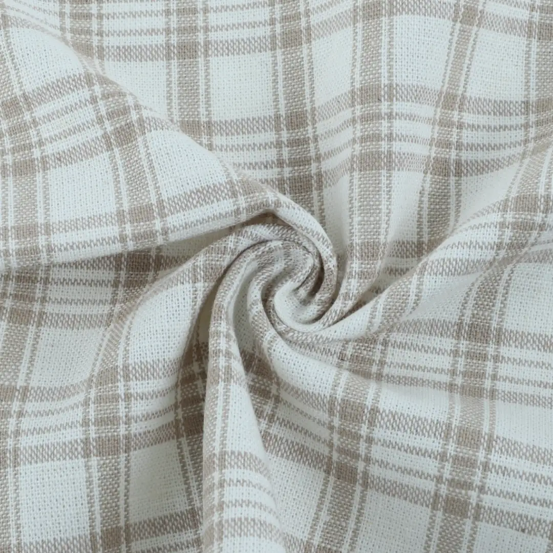 Bangladesh Fabric  Linen/Rayon Plain Natural Woven Fabric White and Brown color buy in Bangladesh wholesaler bulk order at wholesale price free worldwide shipping Alibaba