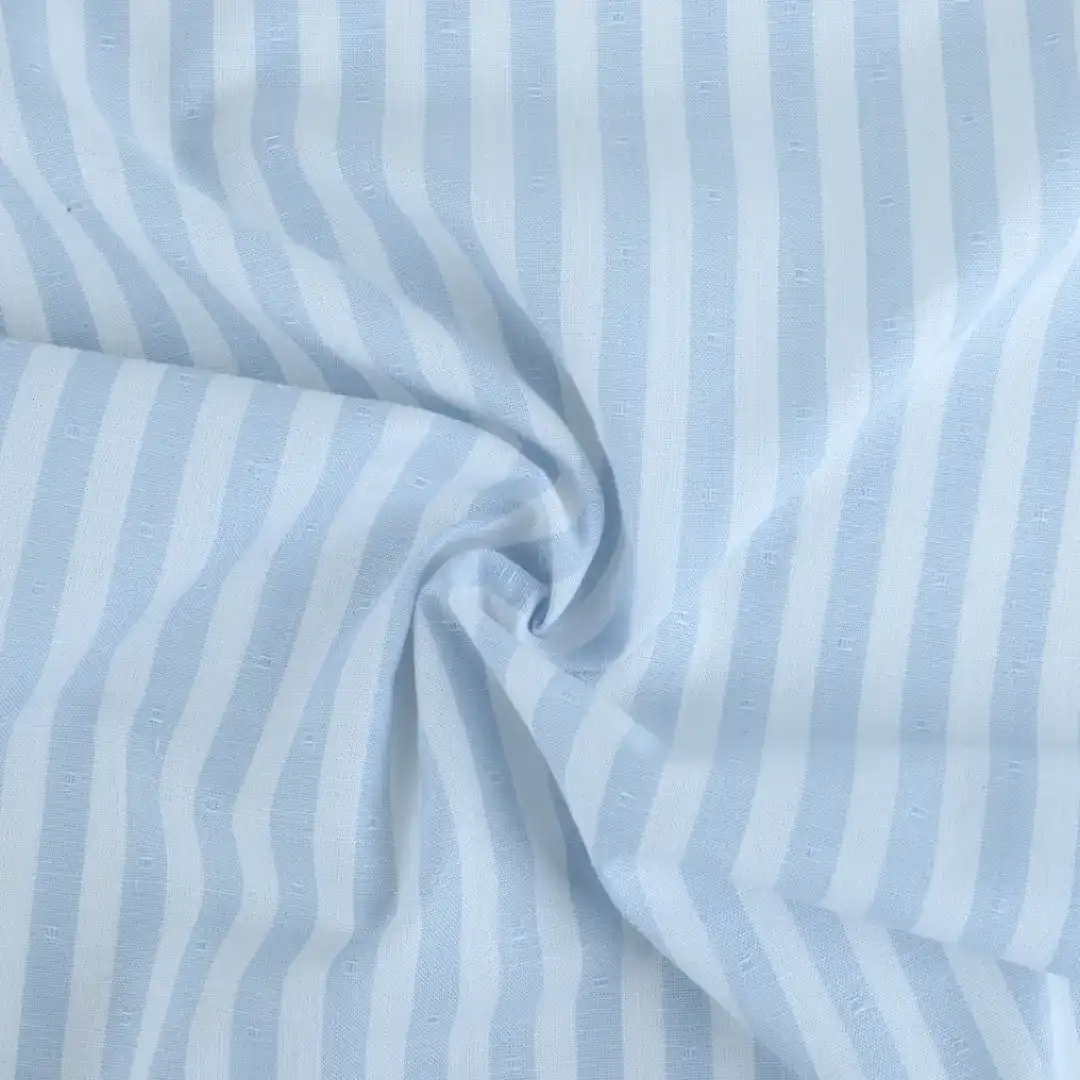 Bangladesh Fabric  Cotton Dobby Natural Woven Fabric Blue White color buy in Bangladesh wholesaler bulk order at wholesale price free worldwide shipping Alibaba