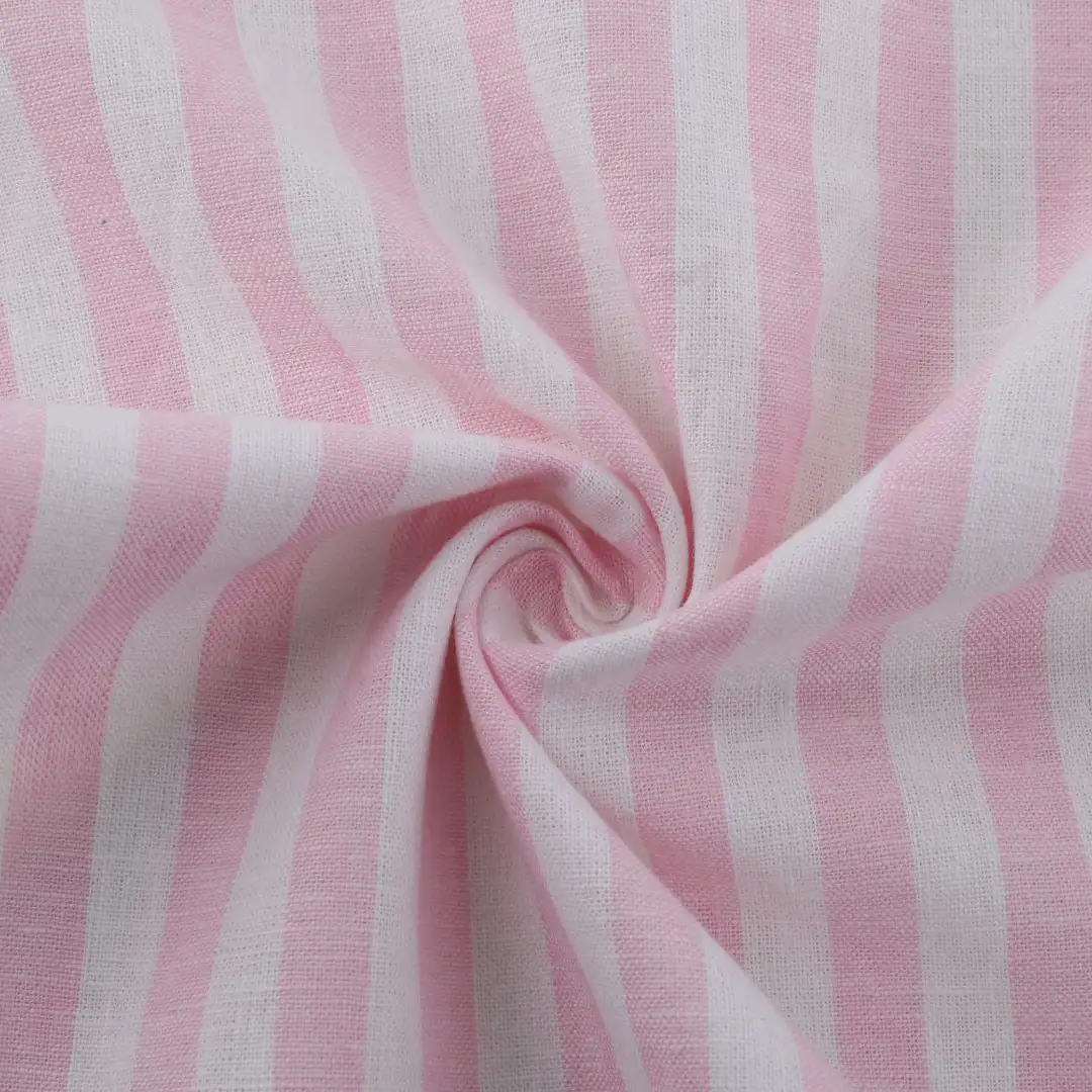 Bangladesh Fabric  Linen/Cotton Plain Natural Woven Fabric White/Pink color buy in Bangladesh wholesaler bulk order at wholesale price free worldwide shipping Alibaba