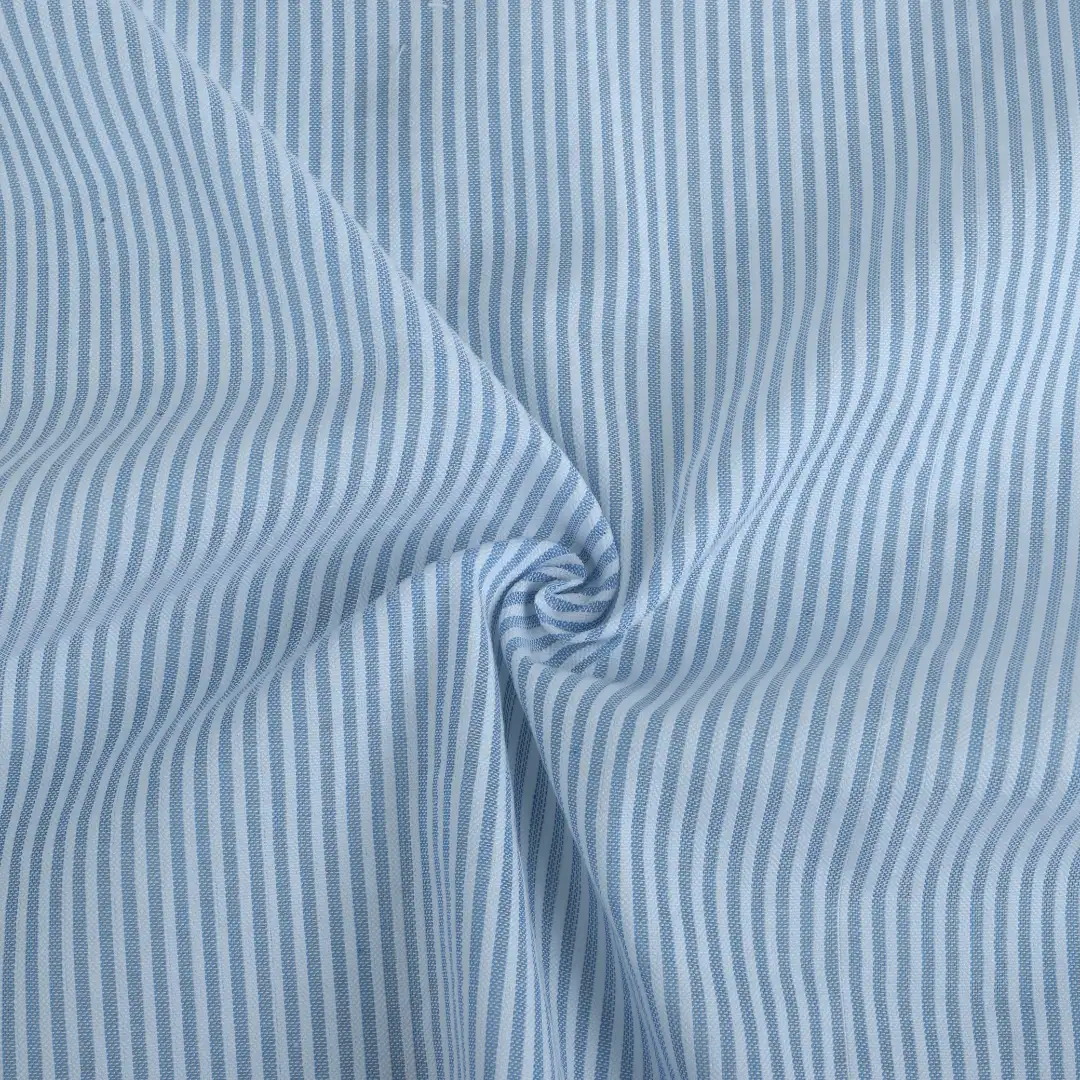 Bangladesh Fabric  Cotton Seersucker Natural Woven Fabric White And Blue color buy in Bangladesh wholesaler bulk order at wholesale price free worldwide shipping Alibaba