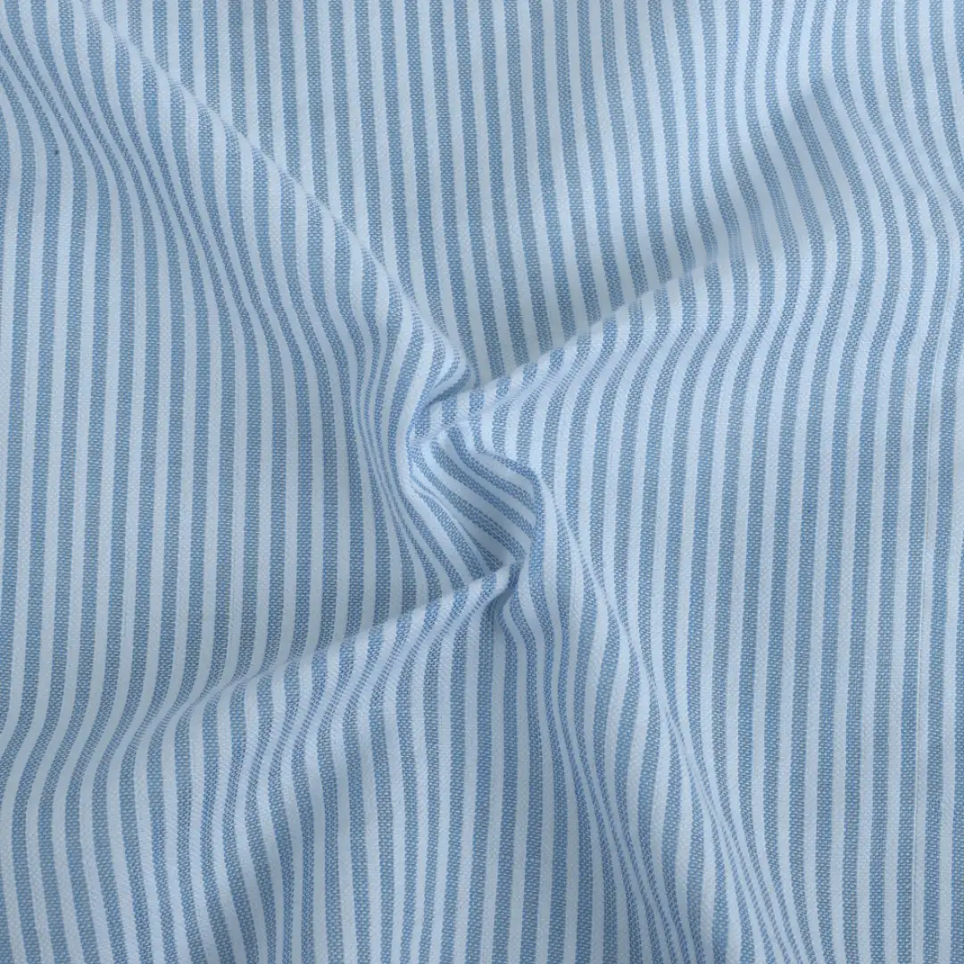 Bangladesh Fabric  Cotton Seersucker Natural Woven Fabric White And Blue color buy in Bangladesh wholesaler bulk order at wholesale price free worldwide shipping Alibaba