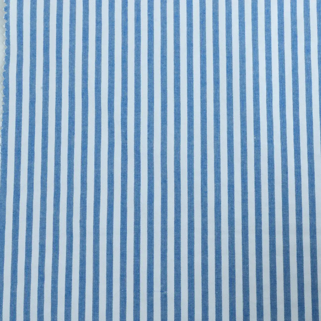 Bangladesh Fabric  Cotton Seersucker Natural Woven Fabric White and Blue color buy in Bangladesh wholesaler bulk order at wholesale price free worldwide shipping Alibaba