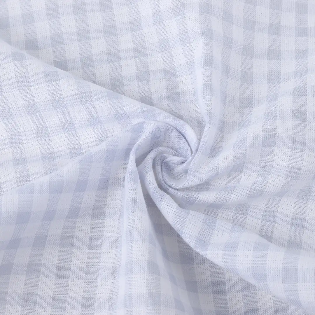 Bangladesh Fabric  Cotton Seersucker Natural Woven Fabric Blue/White color buy in Bangladesh wholesaler bulk order at wholesale price free worldwide shipping Alibaba