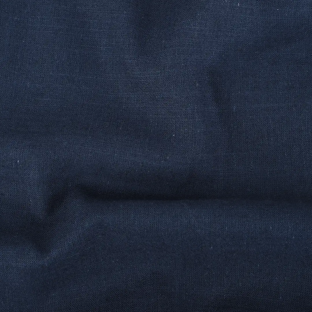 Bangladesh Fabric  Linen/Cotton YD Plain Natural Woven Fabric Dark Navy color buy in Bangladesh wholesaler bulk order at wholesale price free worldwide shipping Alibaba