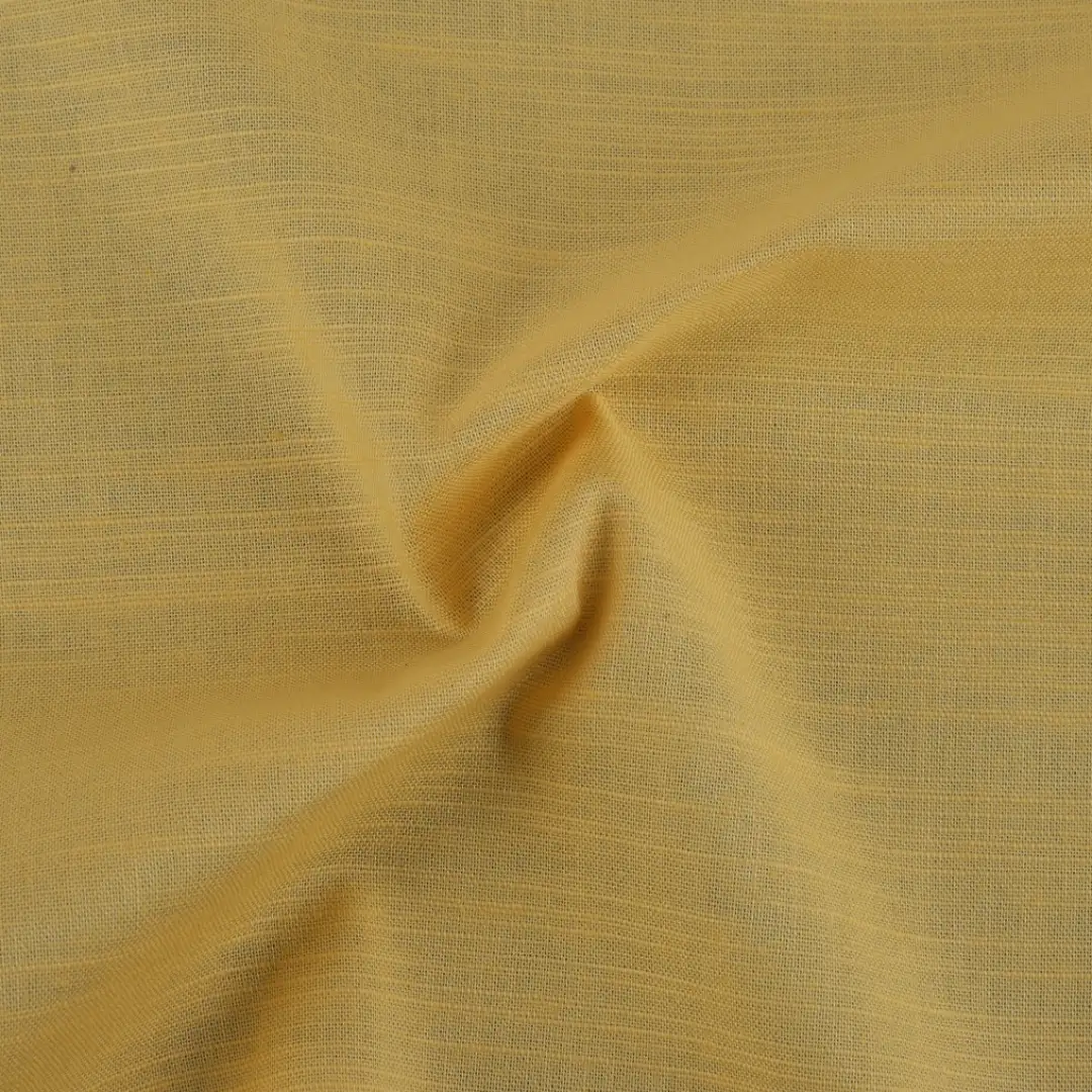 Bangladesh Fabric  Cotton Slub Natural Woven Fabric Cotton Yellow color buy from Bangladesh wholesaler bulk order at wholesale price free worldwide shipping Alibaba