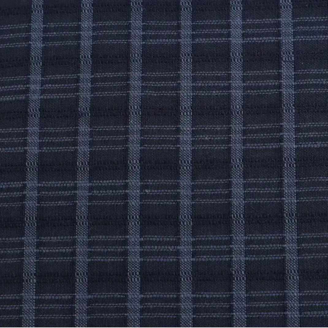 Bangladesh Fabric for Suit Trouser,Blazer Cotton Dobby Natural Woven Fabric Cotton Navy color buy from Bangladesh wholesaler bulk order at wholesale price free worldwide shipping Alibaba