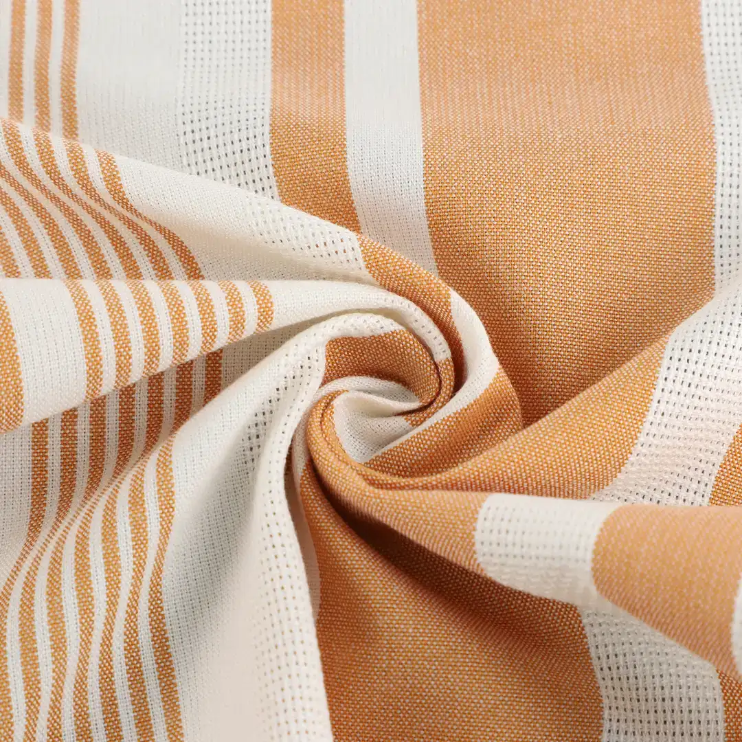 Bangladesh Fabric  Cotton Dobby Natural Woven Fabric Cotton Orange/White color buy from Bangladesh wholesaler bulk order at wholesale price free worldwide shipping Alibaba