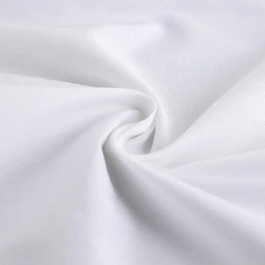 China Fabric  Cotton Poplin Natural Woven Fabric BCI Cotton Spandex White color buy from China wholesaler bulk order at wholesale price free worldwide shipping Alibaba