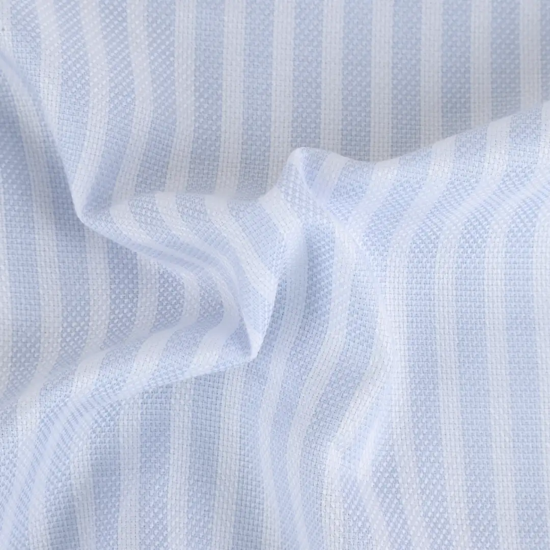 China Fabric  Cotton Dobby Natural Woven Fabric Cotton Blue/White color buy from China wholesaler bulk order at wholesale price free worldwide shipping Alibaba