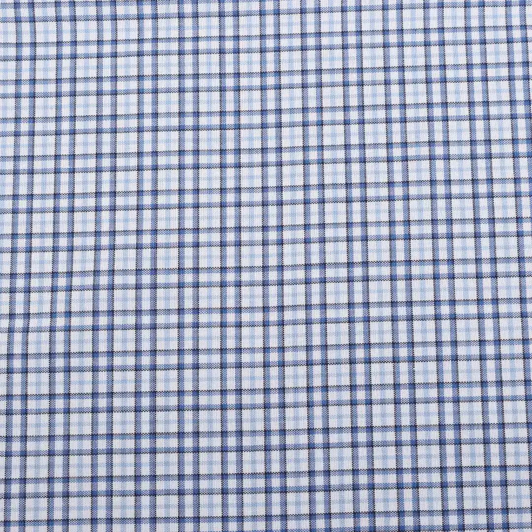 China Fabric  CVC Twill Woven Blended Fabric BCI Cotton Polyester Yarn Dyed Check color buy from China wholesaler bulk order at wholesale price free worldwide shipping Alibaba