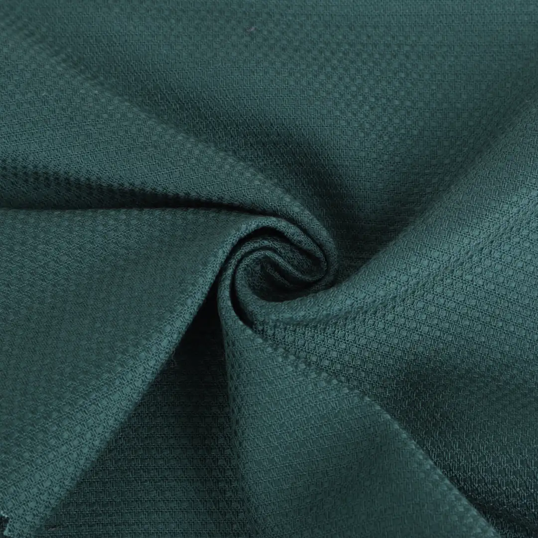 Bangladesh Fabric for Blazer,Over Shirt,Waist coat Cotton Dobby Natural Woven Fabric BCI Cotton Woodland Green color buy from Bangladesh wholesaler bulk order at wholesale price free worldwide shipping Alibaba