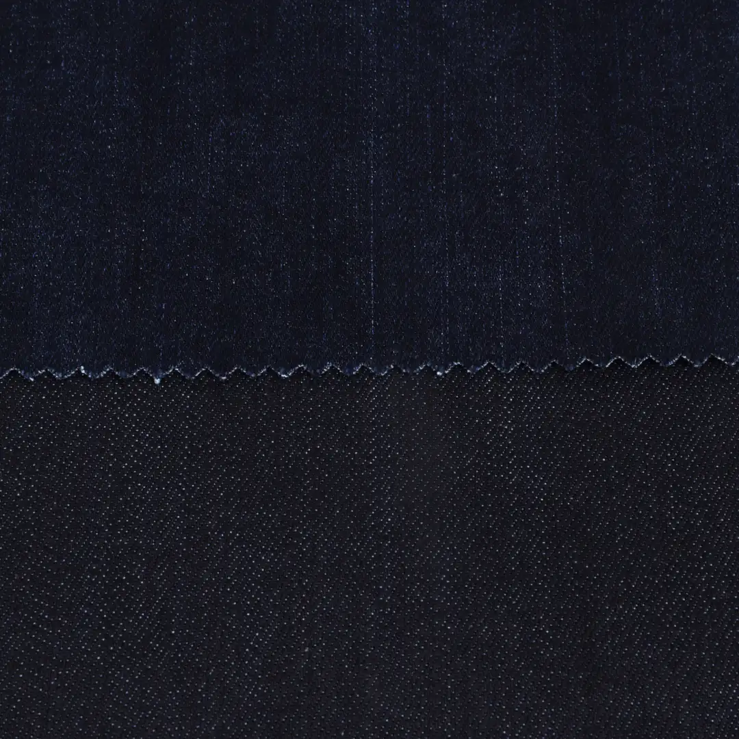 China Fabric for Denim Jacket,Jeans Cotton/Polyester Denim Denim Cotton Recycled Polyester Spandex Dark Indigo color buy from China wholesaler bulk order at wholesale price free worldwide shipping Alibaba