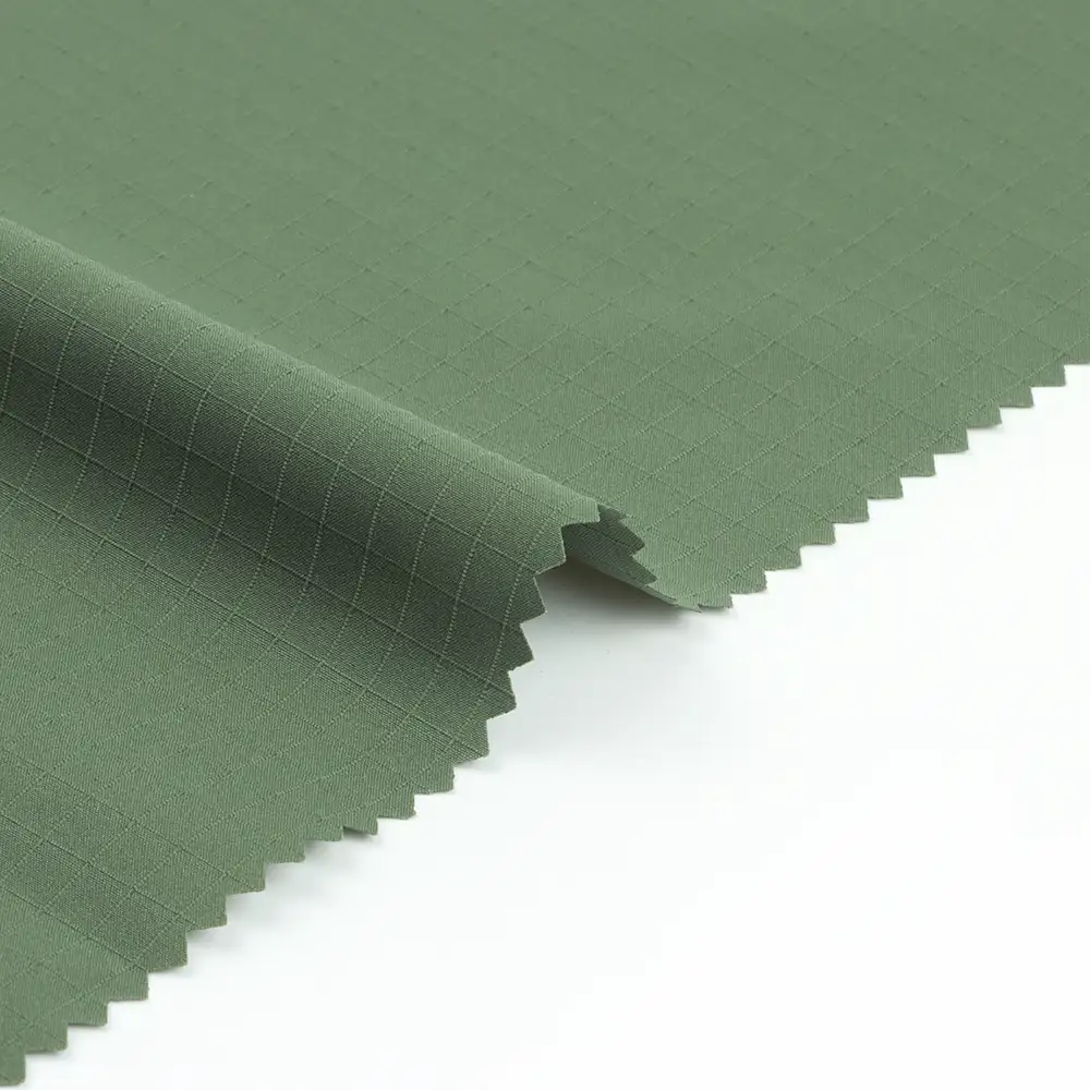 China Fabric for Jacket,Tracksuits,Hoodie Four Stretch Polyester Woven Fabric Synthetic Woven Fabric Polyester Green color buy from China wholesaler bulk order at wholesale price free worldwide shipping Alibaba