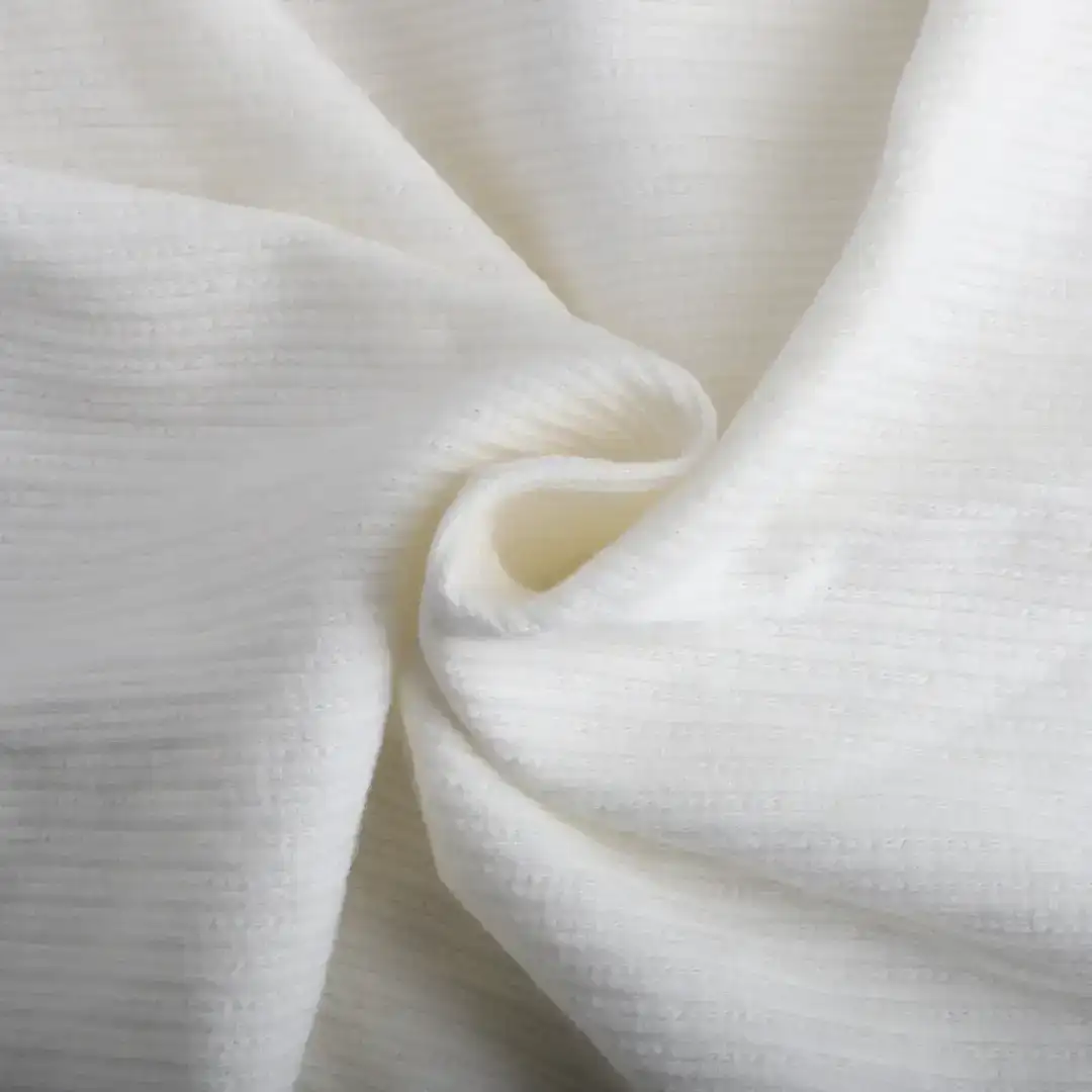 India Fabric for Waistcoat,Blazer Weft Jacquard Knit Fabric Cotton Spandex White color buy from India wholesaler bulk order at wholesale price free worldwide shipping Alibaba