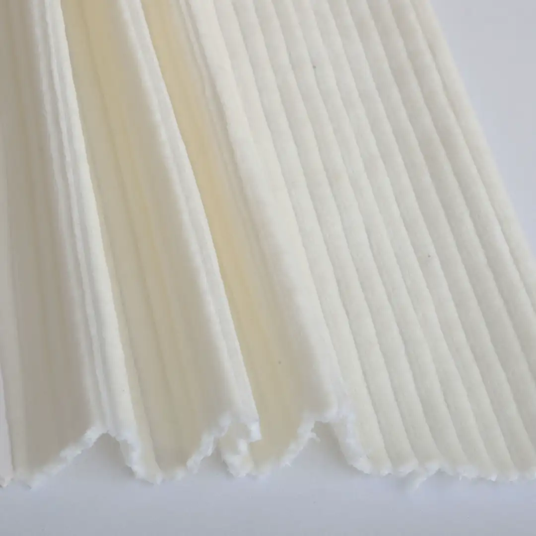 China Fabric for Jacket,Blazer,Overcoat Ottoman Knit Fabric Cotton Polyester Spandex Cream color buy from China wholesaler bulk order at wholesale price free worldwide shipping Alibaba