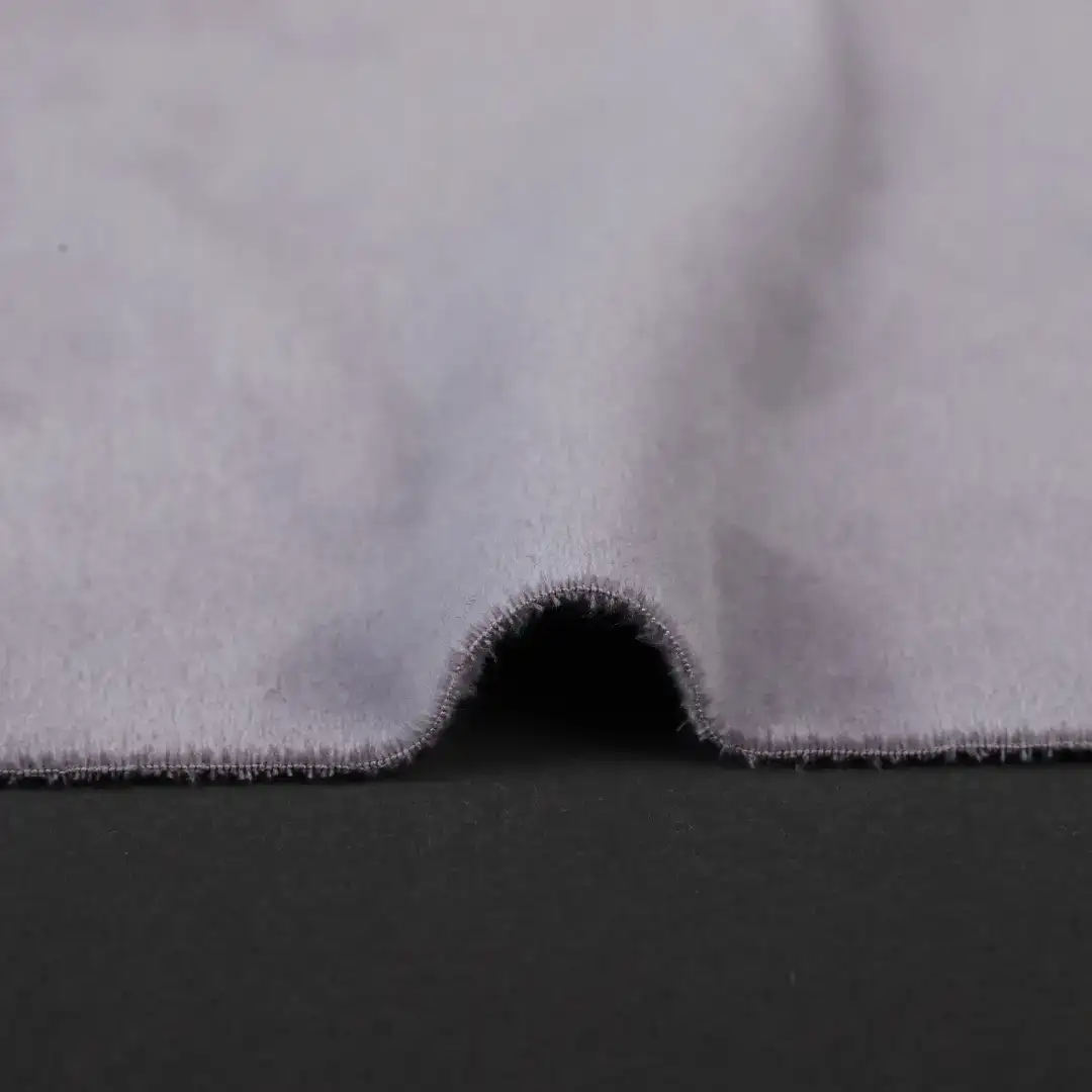 China Fabric for Loungewear,Hoodie,Sweatshirt Super Soft Velour Knit Fabric Polyester Spandex Grey color buy from China wholesaler bulk order at wholesale price free worldwide shipping Alibaba