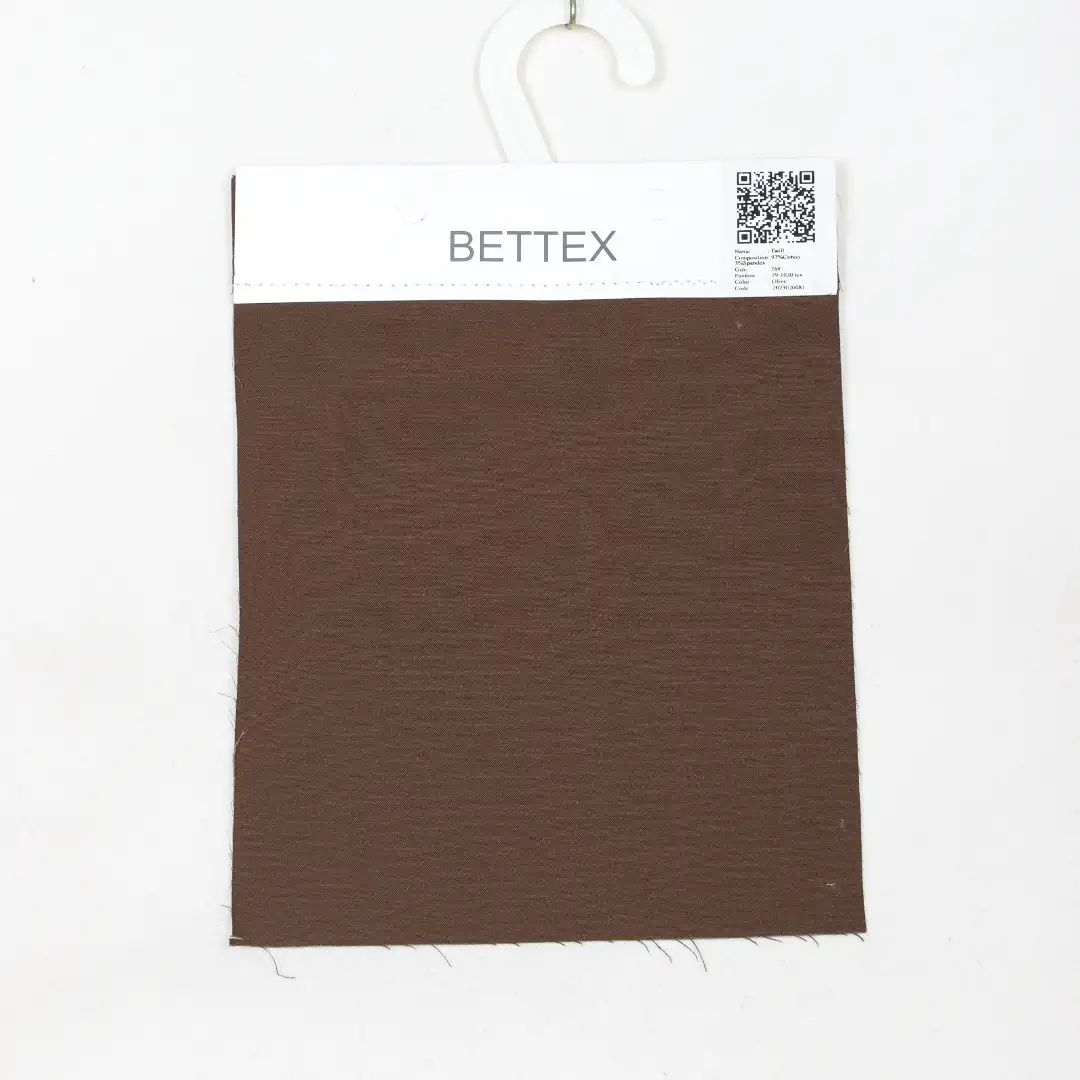 China Fabric for Pants,Blazer,Chino Cotton Twill Natural Woven Fabric Cotton Spandex Olive color buy from China wholesaler bulk order at wholesale price free worldwide shipping Alibaba