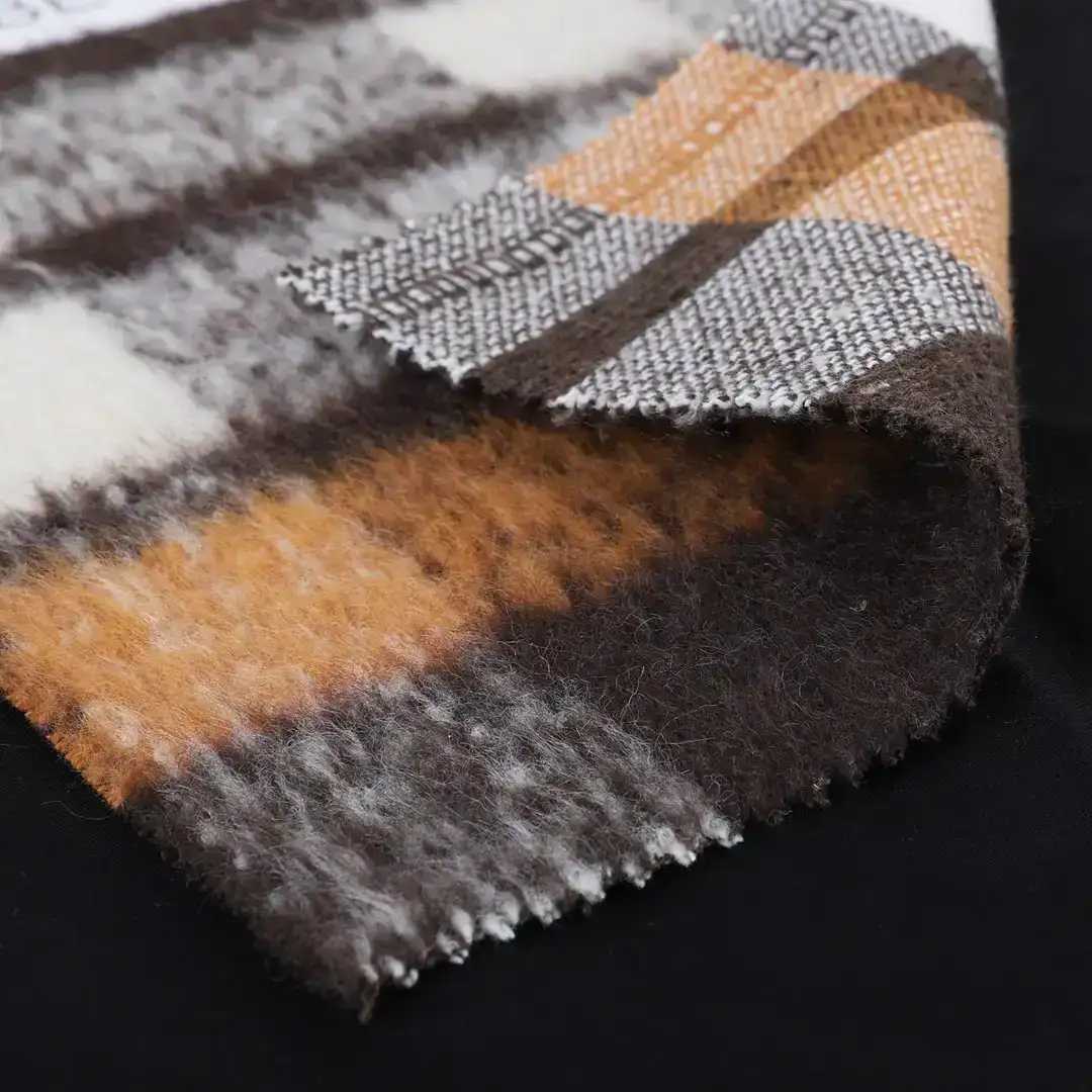 China Fabric for Blazer,Trench Coat T/R Imitation Woolen Fabric Woolen Polyester Acrylic Polyamide Wool Viscose Brown color buy from China wholesaler bulk order at wholesale price free worldwide shipping Alibaba
