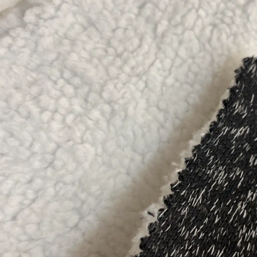 China Fabric for Loungewear,Sweatshirt,Hoodie Hacci Knit Fabric Polyester Black/White color buy from China wholesaler bulk order at wholesale price free worldwide shipping Alibaba