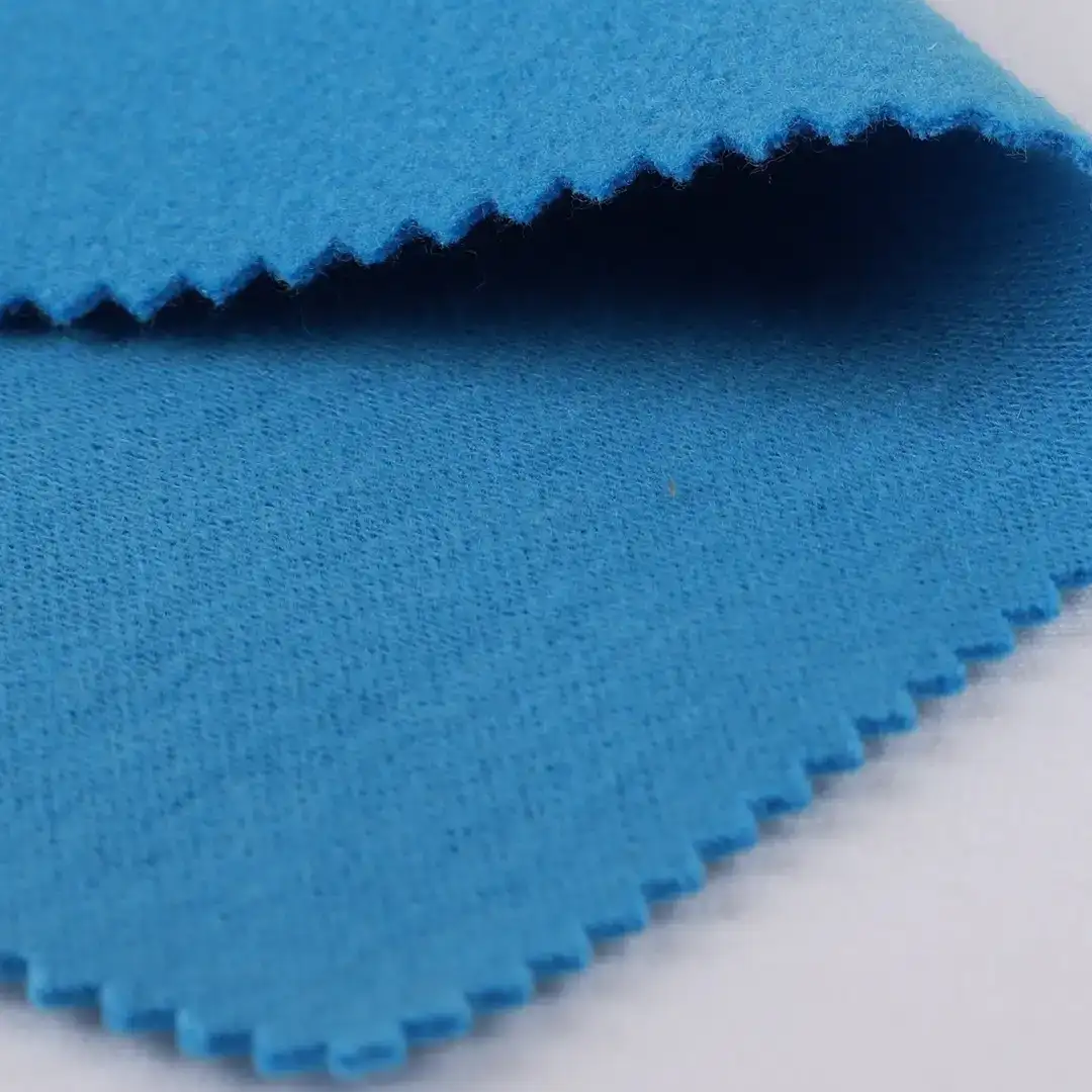 China Fabric for Hoodie,Blazer,Skirt Knit Woolen Fabric Woolen Polyester Blue color buy from China wholesaler bulk order at wholesale price free worldwide shipping Alibaba