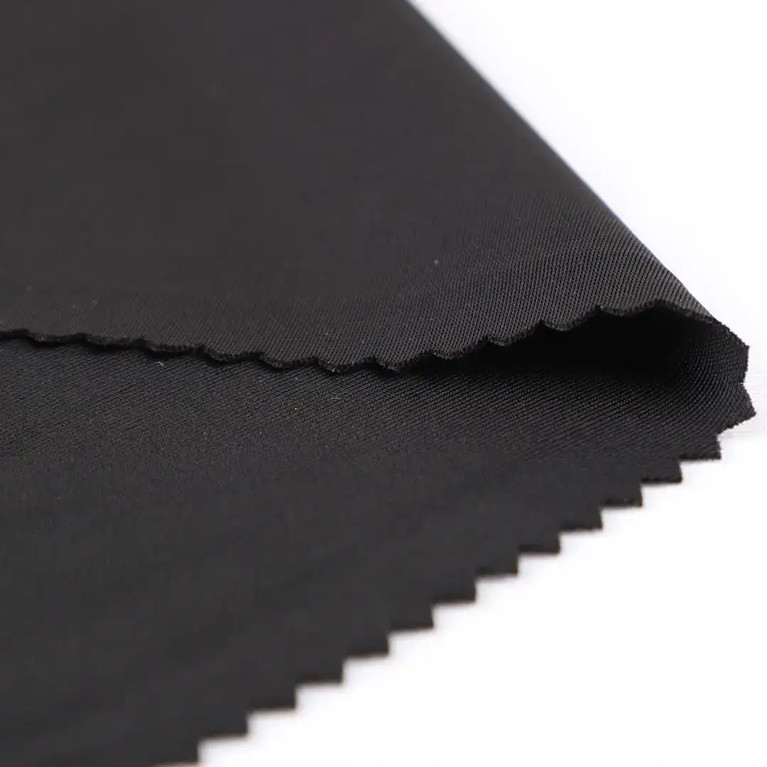 China Fabric for T-Shirt,Pajamas,Loungewear,Yoga Pants,Tracksuits Single Jersey Knit Fabric Polyester Spandex Black color buy from China wholesaler bulk order at wholesale price free worldwide shipping Alibaba