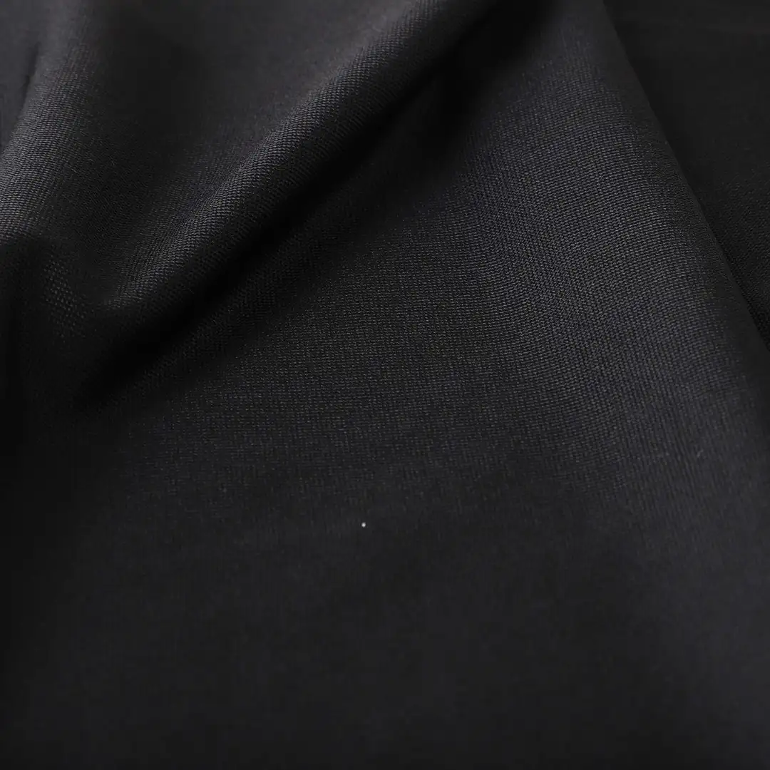 China Fabric for T-Shirt,Pajamas,Loungewear,Yoga Pants,Tracksuits Single Jersey Knit Fabric Polyester Spandex Black color buy from China wholesaler bulk order at wholesale price free worldwide shipping Alibaba