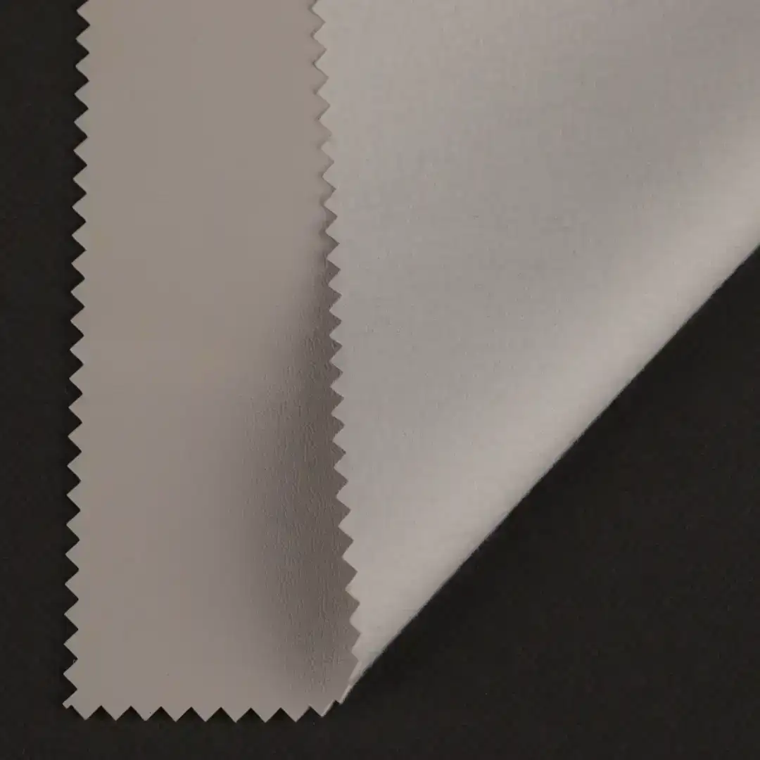 China Fabric for Jacket,Blazer PU Woven Blended Fabric Polyester White color buy from China wholesaler bulk order at wholesale price free worldwide shipping Alibaba