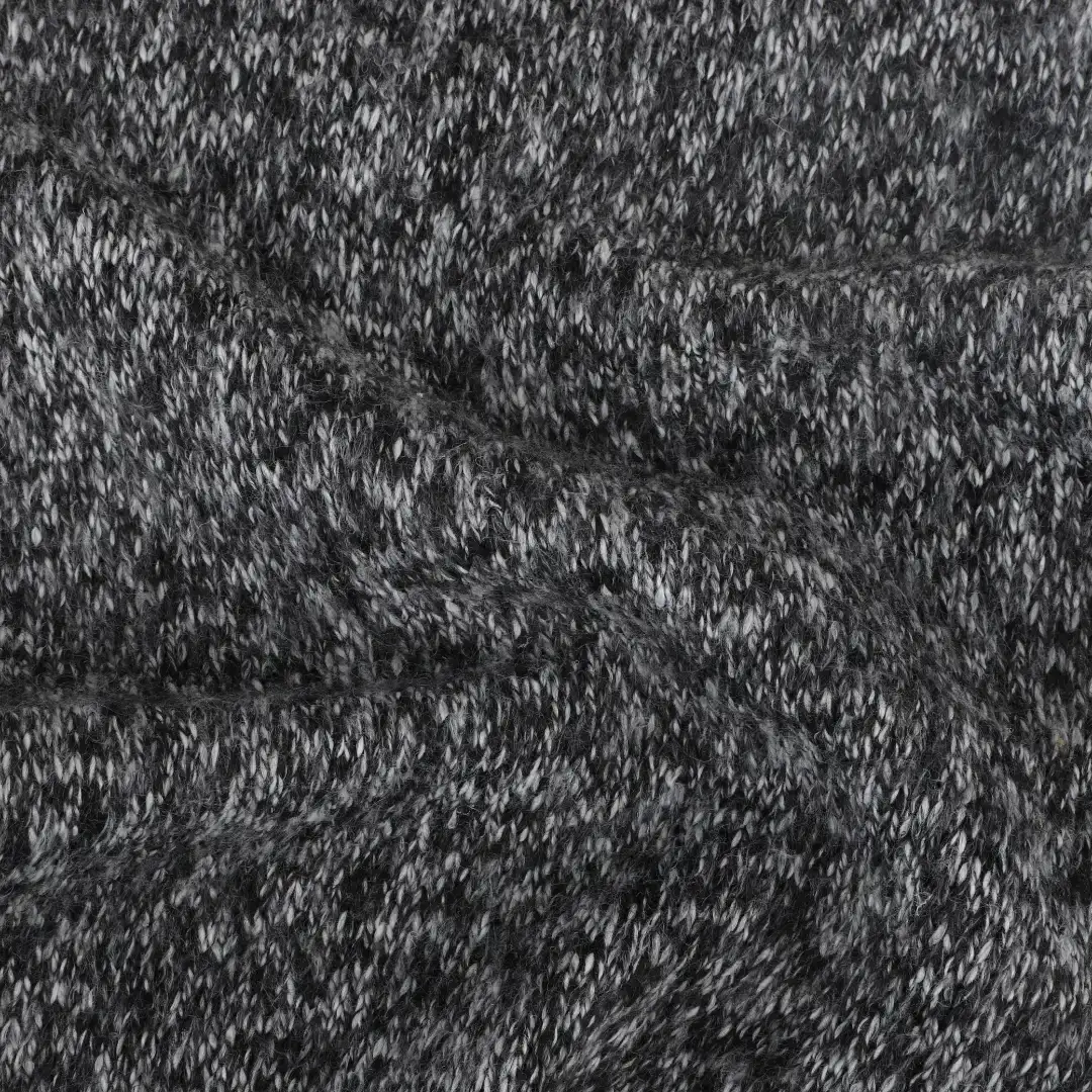 China Fabric for T-Shirt,Pajamas,Loungewear,Yoga Pants,Tracksuits Single Jersey Knit Fabric Polyester Grey Mélange color buy from China wholesaler bulk order at wholesale price free worldwide shipping Alibaba