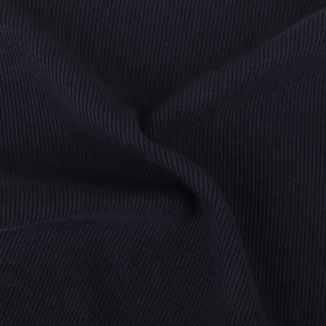 China Fabric for Crop Top,Hoodie,Tank Top Rib Knit Fabric Cotton Polyester Spandex Ink color buy from China wholesaler bulk order at wholesale price free worldwide shipping Alibaba