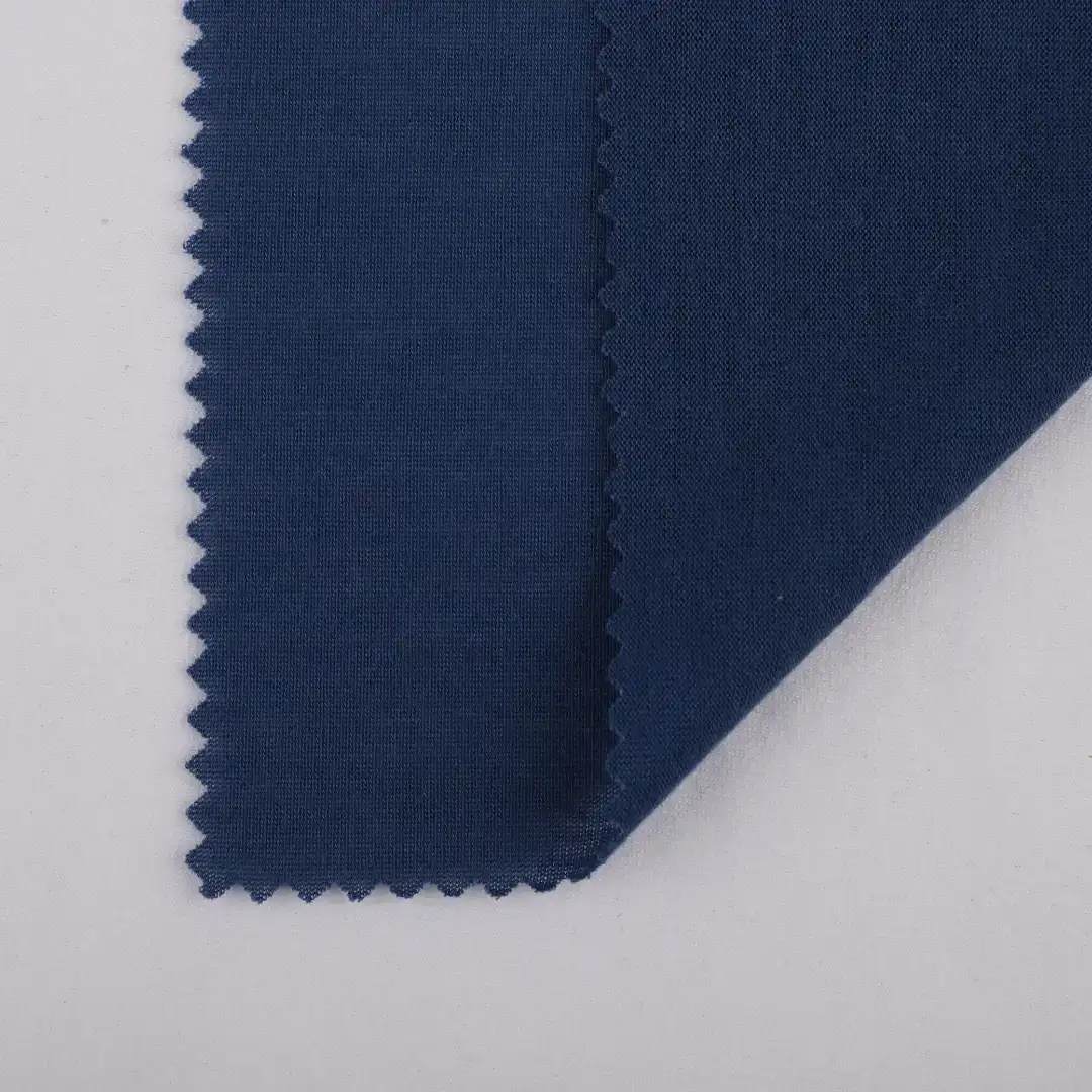 China Fabric for T-Shirt,Pajamas,Loungewear,Yoga Pants,Tracksuits Single Jersey Knit Fabric Polyester Blue color buy from China wholesaler bulk order at wholesale price free worldwide shipping Alibaba