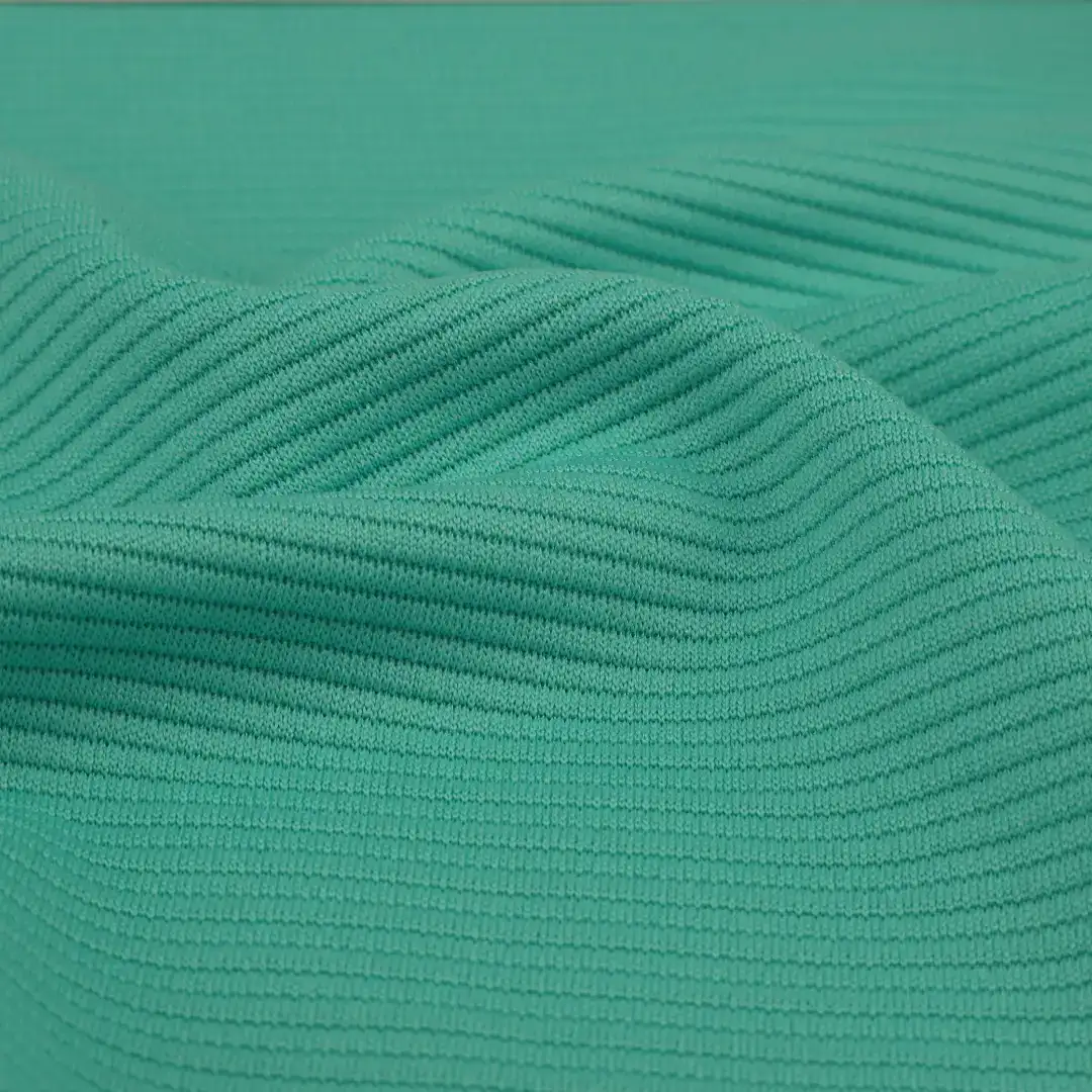 China Fabric for Jacket,Blazer,Overcoat Ottoman Knit Fabric Polyester Spandex Green color buy from China wholesaler bulk order at wholesale price free worldwide shipping Alibaba