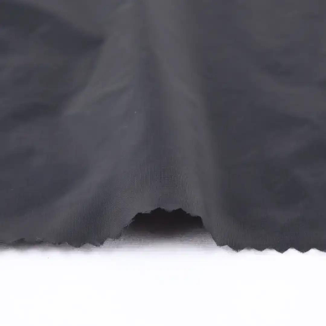 China Fabric for Jacket,Rain Coat,Bomber Jacket Nylon Taslon Synthetic Woven Fabric Nylon Black color buy from China wholesaler bulk order at wholesale price free worldwide shipping Alibaba