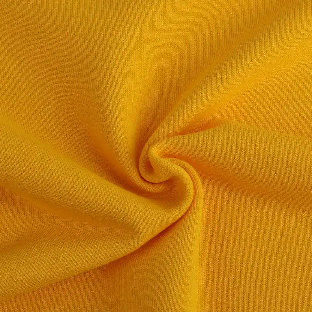 Bangladesh Fabric for Sweatshirt,Jogger,Loungewear French Terry Knit Fabric Cotton Polyester Yellow color buy from Bangladesh wholesaler bulk order at wholesale price free worldwide shipping Alibaba