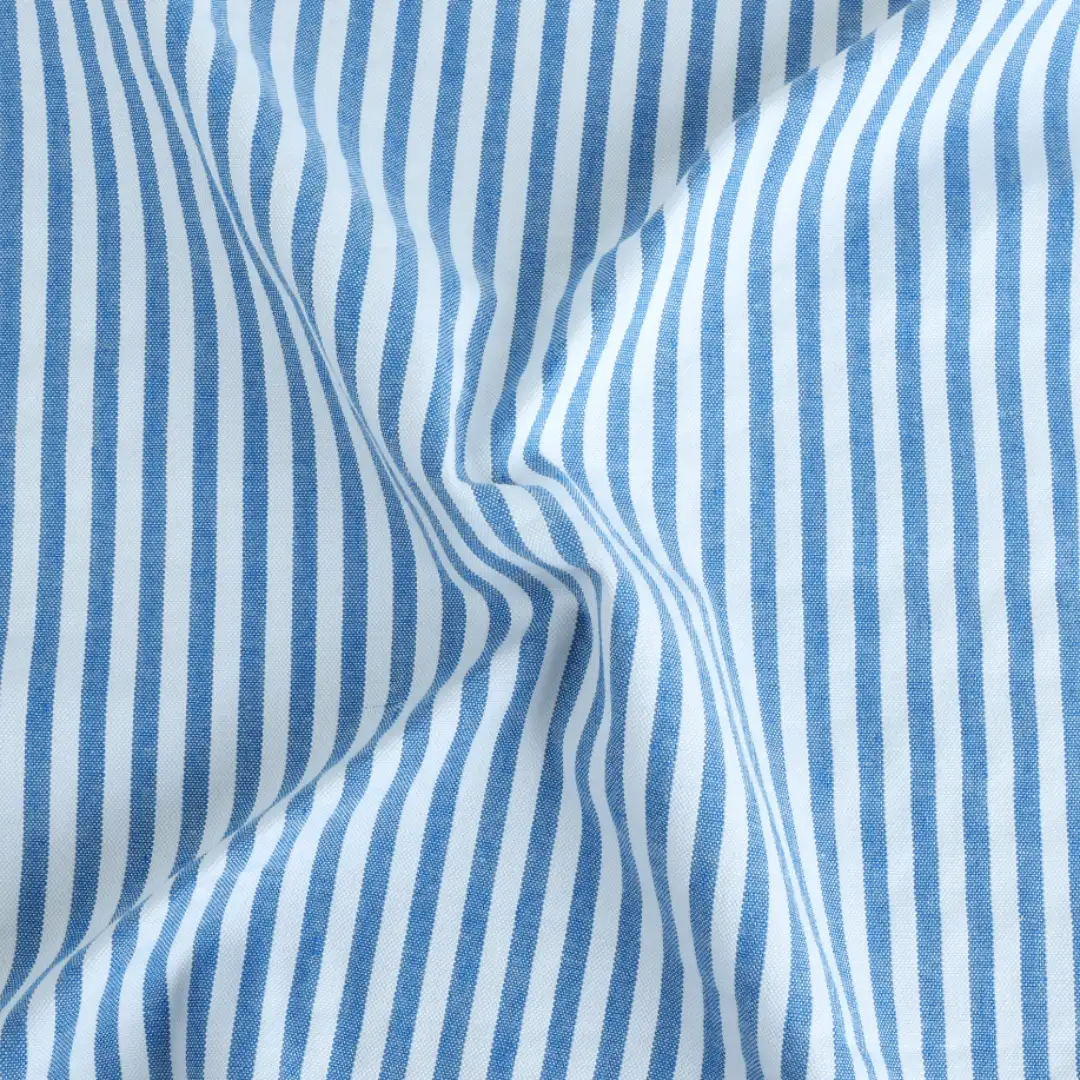 Bangladesh Fabric for Over Shirt,Skirt,Crop Top  Cotton Seersucker Natural Woven Fabric Cotton White and Blue color buy from Bangladesh wholesaler bulk order at wholesale price free worldwide shipping Alibaba