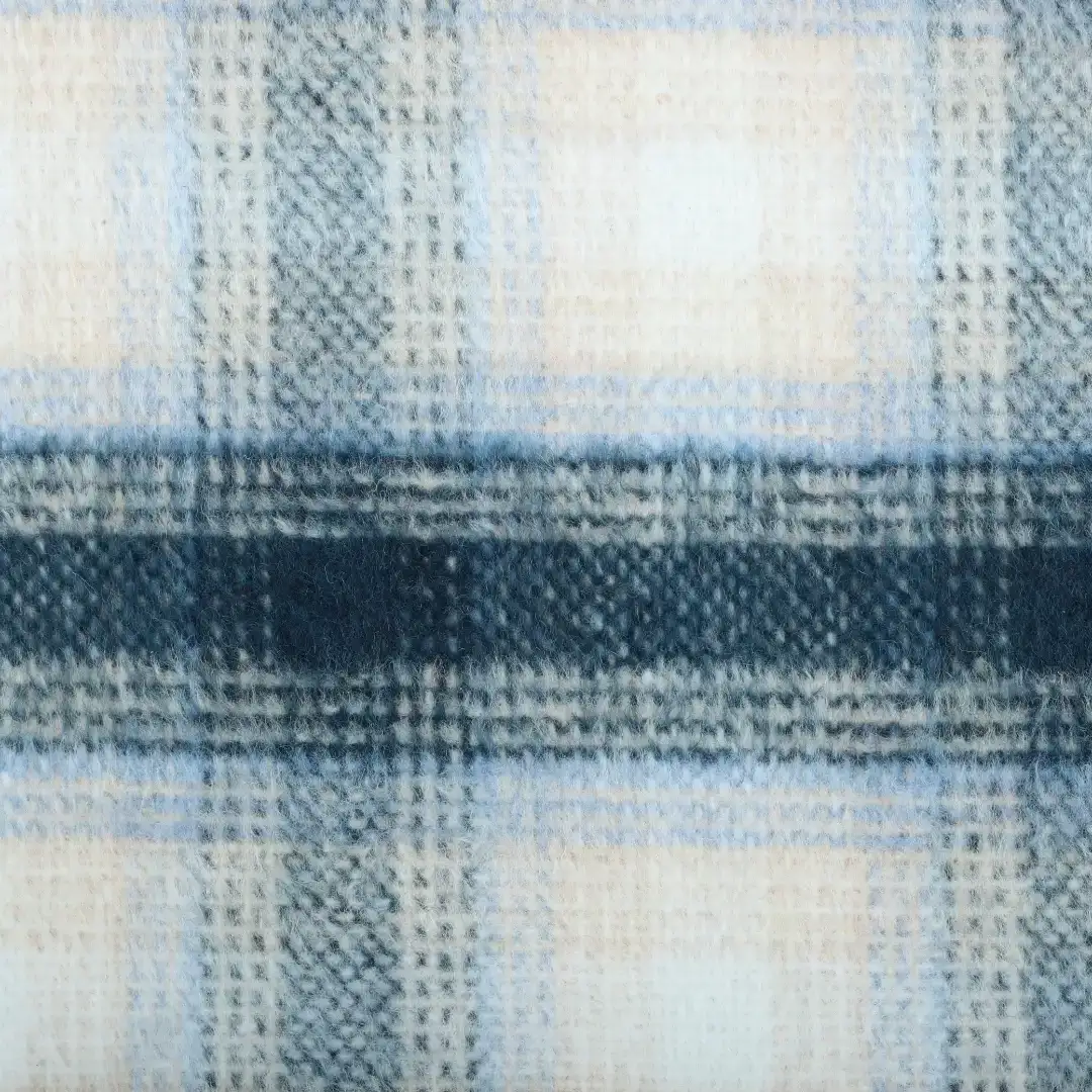 Bangladesh Fabric for Hoodie,Blazer,Skirt Knit Woolen Fabric Woolen Polyester Blue Check color buy from Bangladesh wholesaler bulk order at wholesale price free worldwide shipping Alibaba