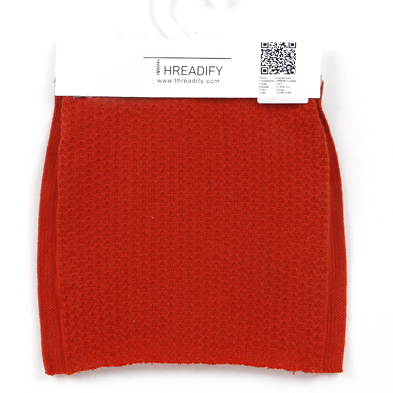 China Yarn for Hoodie  (Sweater),Polo T-shirt (Sweater), Shirt Long Sleeve Button (Sweater) Ring Spun Regular Yarn BCI Cotton Orange color buy from China wholesaler bulk order at wholesale price free worldwide shipping Alibaba