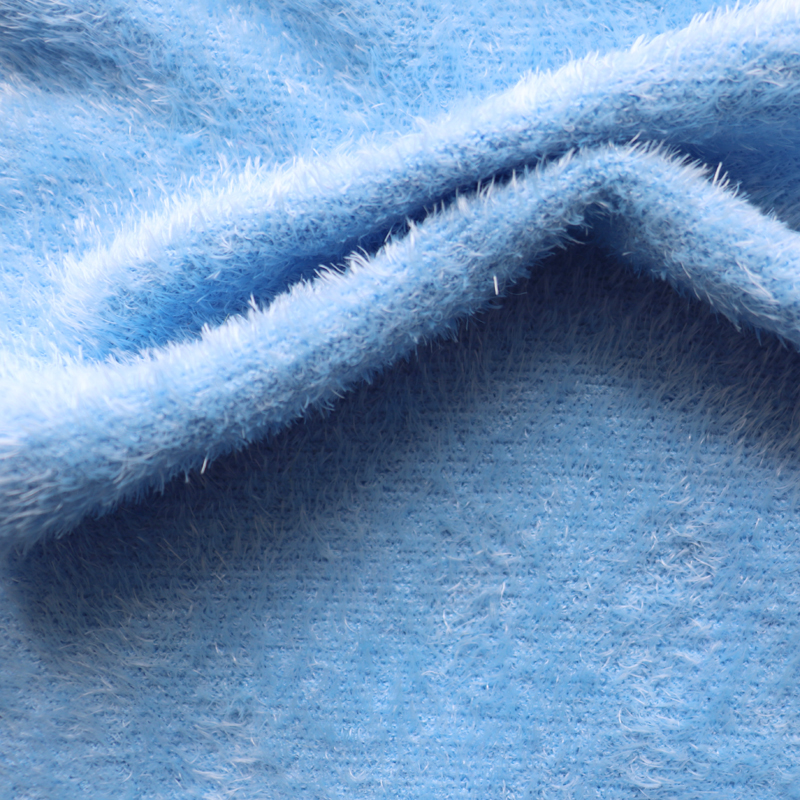 China Yarn for Crop Top Pullover (Sweater),Dresses (Cardigan Open) (Sweater) Feather Yarn Fancy Yarn Polyester Blue color buy from China wholesaler bulk order at wholesale price free worldwide shipping Alibaba