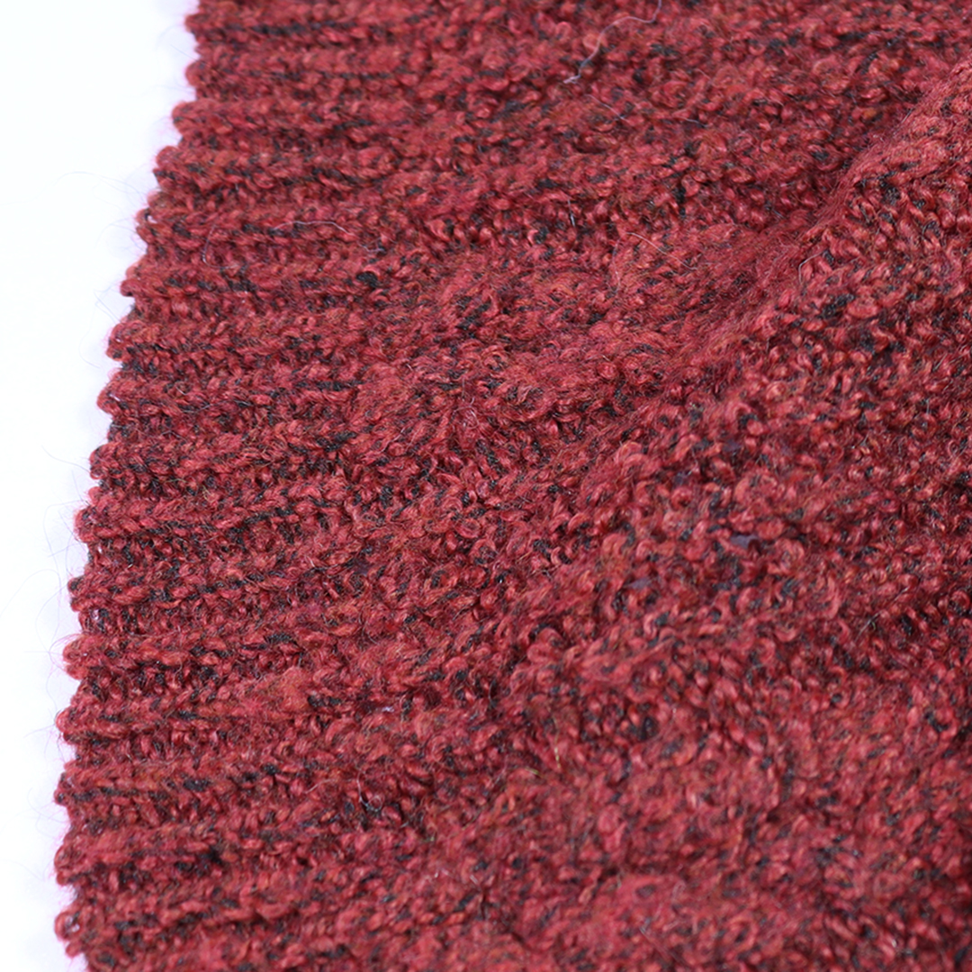 China Yarn for Polo T-shirt (Sweater),Crew Neck Pullover (Sweater),Half-Zipper Cardigan (Sweater) Mossy Yarn Fancy Yarn Recycled Polyester Nylon Spandex Dark Ren color buy from China wholesaler bulk order at wholesale price free worldwide shipping Alibaba