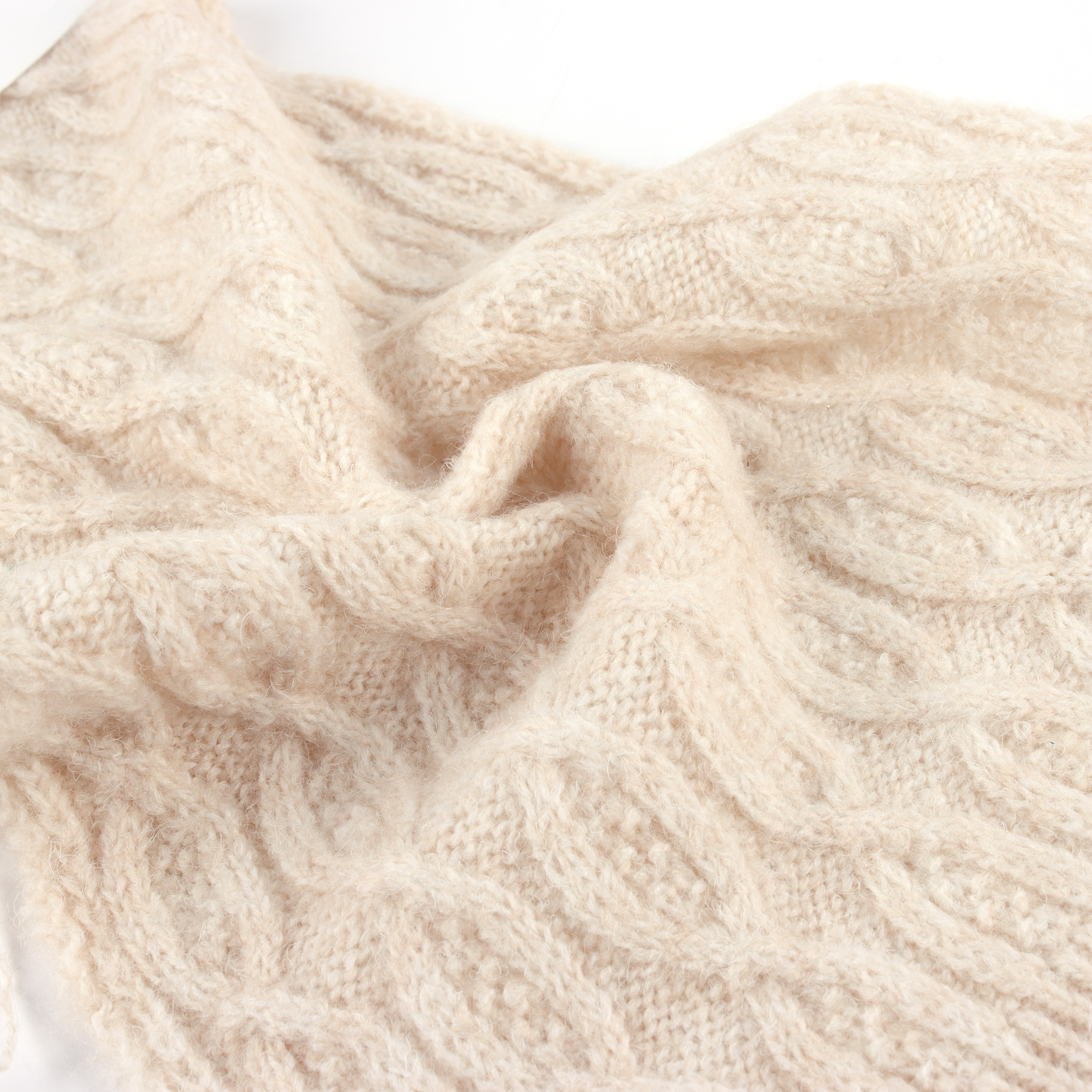 China Yarn for Dresses (Cardigan Open) (Sweater),Crop Top Pullover (Sweater) Mossy Yarn Fancy Yarn Recycled Polyester Polyester Acrylic Wool Spandex Begie color buy from China wholesaler bulk order at wholesale price free worldwide shipping Alibaba