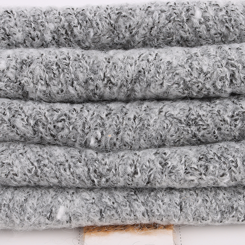 China Yarn for Polo T-shirt (Sweater),Crew Neck Pullover (Sweater),Half-Zipper Cardigan (Sweater) Mossy Yarn Fancy Yarn Wool Nylon Polyester Acrylic Spandex Grey color buy from China wholesaler bulk order at wholesale price free worldwide shipping Alibaba