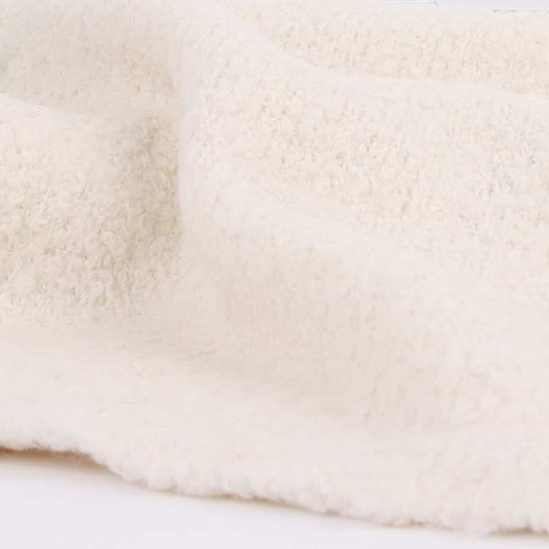 China Yarn for Half-Zipper Cardigan (Sweater),Knitted Jacket (Sweater),Knitted Trousers (Sweater) Boucle Yarn Fancy Yarn Polyester Recycled Polyester Spandex Off White color buy from China wholesaler bulk order at wholesale price free worldwide shipping Alibaba