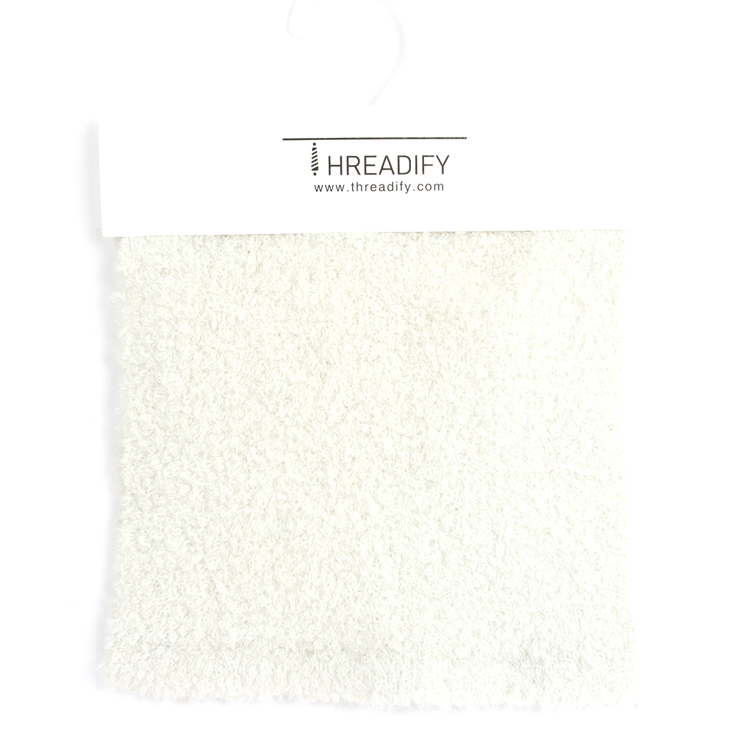 China Yarn for Half-Zipper Cardigan (Sweater),Knitted Jacket (Sweater),Hoodie  (Sweater) Boucle Yarn Fancy Yarn Polyester Recycled Polyester Spandex Off White color buy from China wholesaler bulk order at wholesale price free worldwide shipping Alibaba