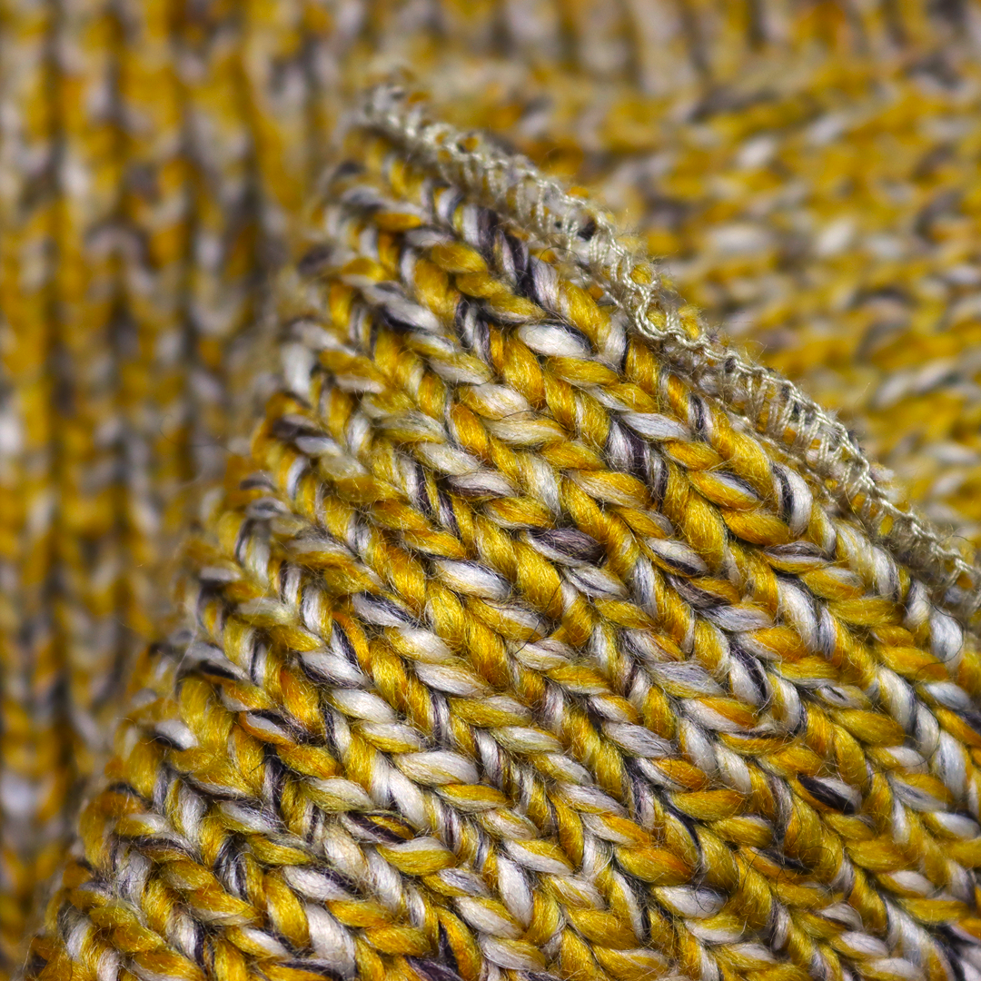 China Yarn for Knitted Jacket (Sweater),Hoodie  (Sweater),Half-Zipper Cardigan (Sweater) Roving Yarn Fancy Yarn Acrylic Recycled Polyester Wool Yellow color buy from China wholesaler bulk order at wholesale price free worldwide shipping Alibaba