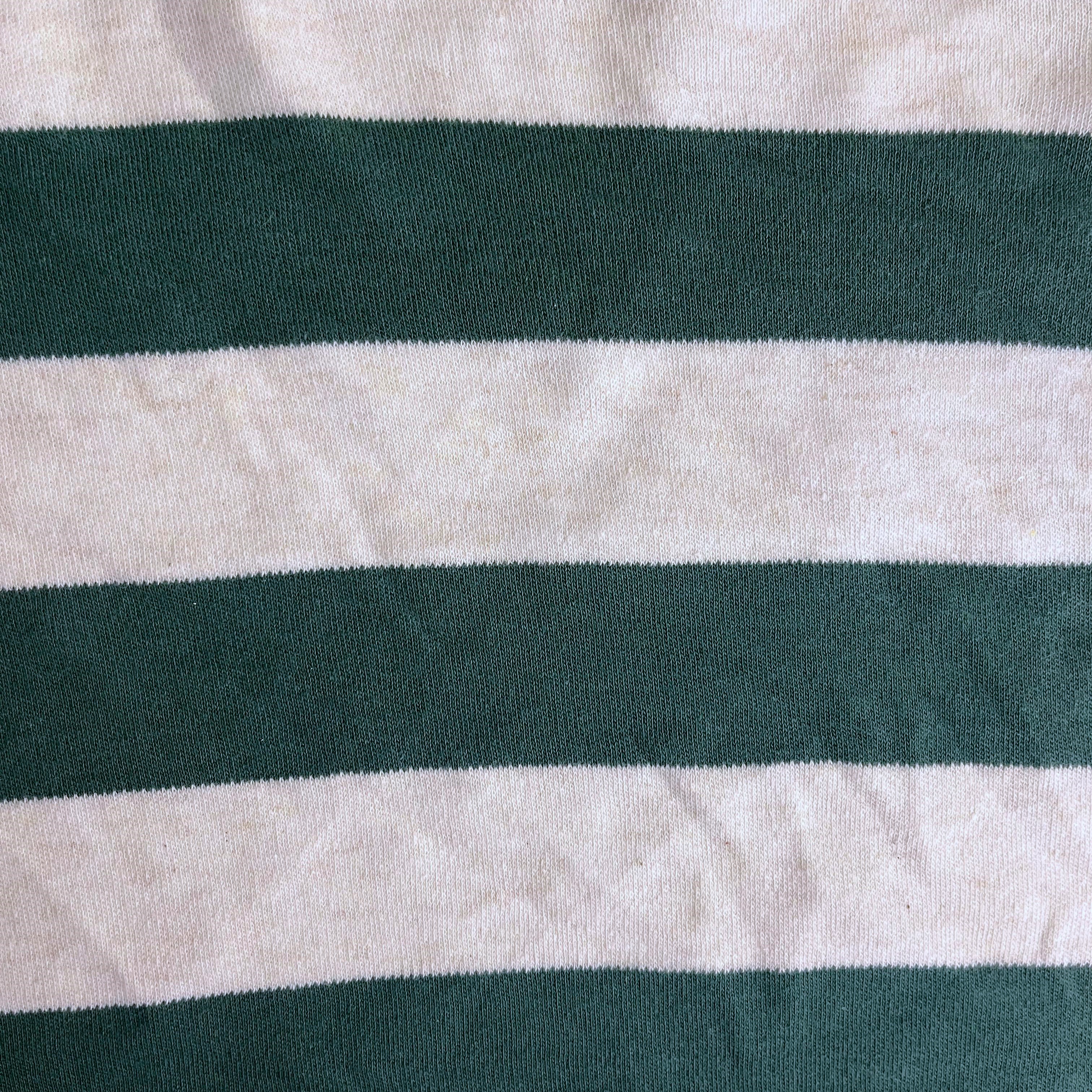 India Fabric for T-Shirt,Pajamas,Loungewear,Yoga Pants,Tracksuits Single Jersey Knit Fabric Cotton Oatmeal/Green Stripe color buy from India wholesaler bulk order at wholesale price free worldwide shipping Alibaba