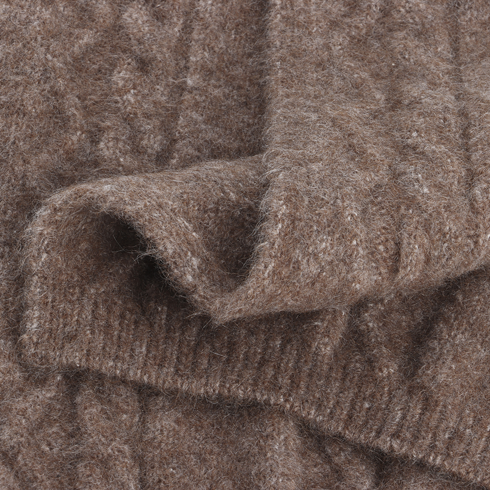 China Yarn for Dresses (Cardigan Button) (Sweater),Ladies Vest (Sweater)  Mossy Yarn Fancy Yarn Recycled Polyester Acrylic Nylon Spandex Brown color buy from China wholesaler bulk order at wholesale price free worldwide shipping Alibaba