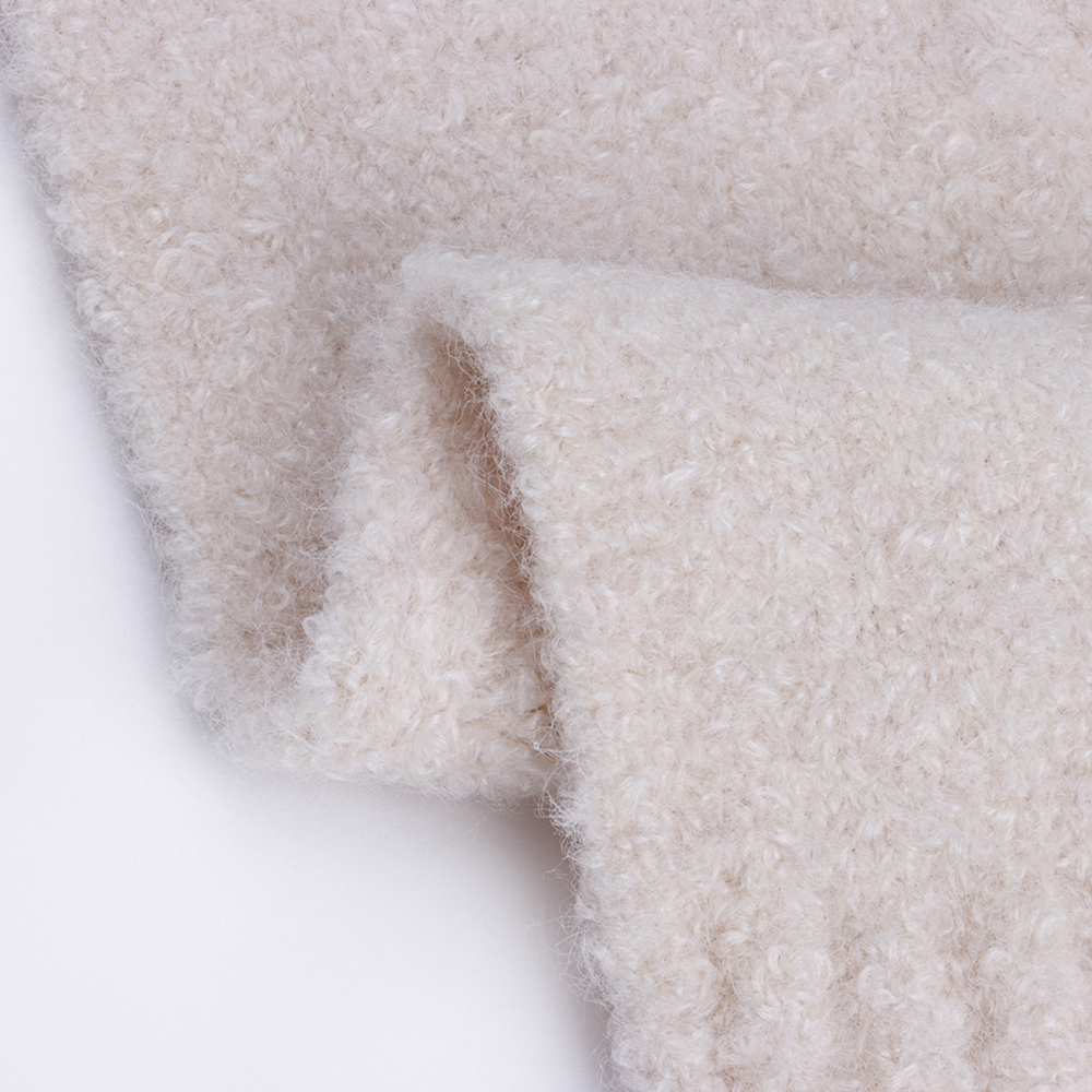 China Yarn for Half-Zipper Cardigan (Sweater),Knitted Jacket (Sweater),Knitted Trousers (Sweater) Boucle Yarn Fancy Yarn Polyester Nylon Spandex Beige color buy from China wholesaler bulk order at wholesale price free worldwide shipping Alibaba