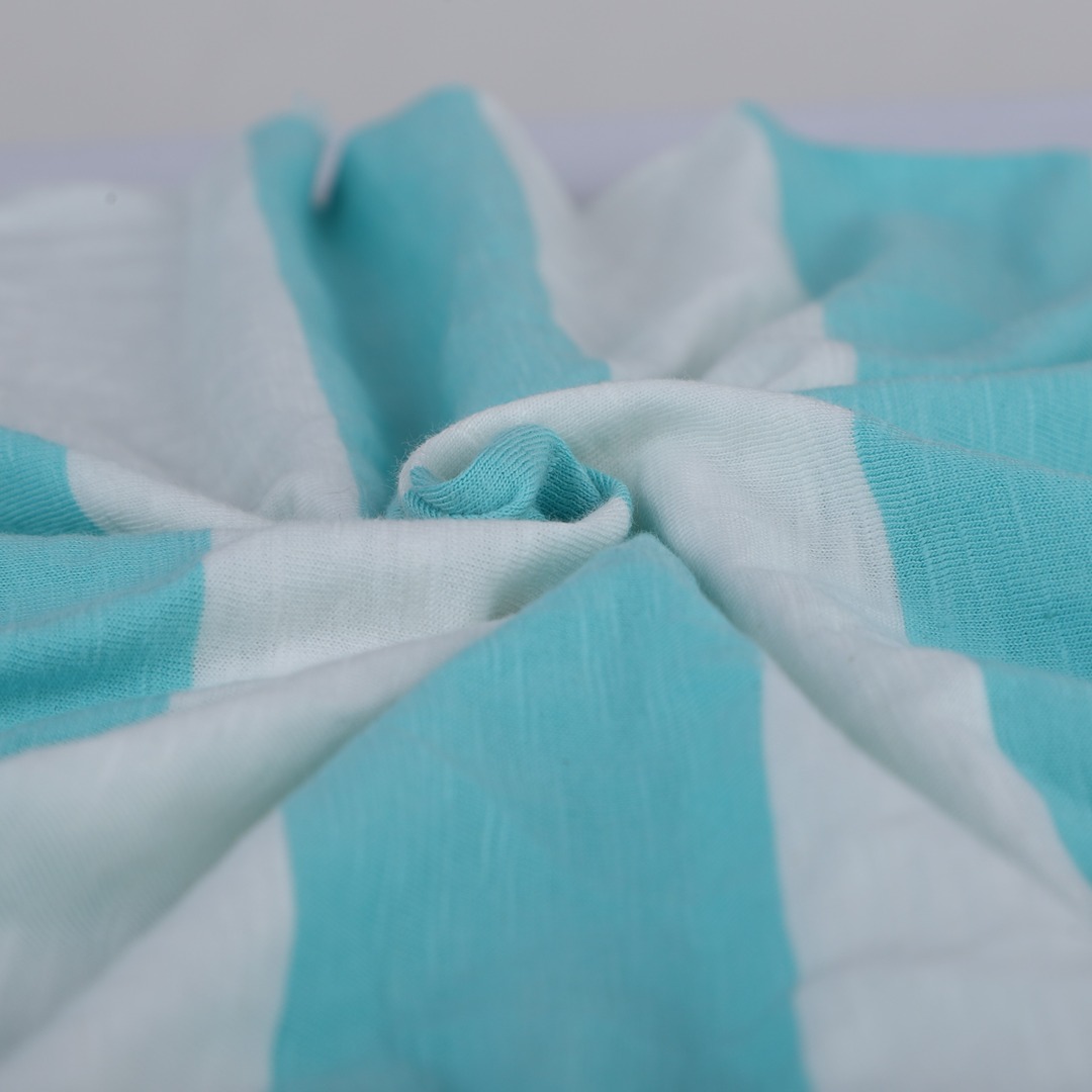 India Fabric for T-Shirt,Pajamas,Loungewear,Yoga Pants,Tracksuits Single Jersey Knit Fabric Cotton Light Blue/white color buy from India wholesaler bulk order at wholesale price free worldwide shipping Alibaba