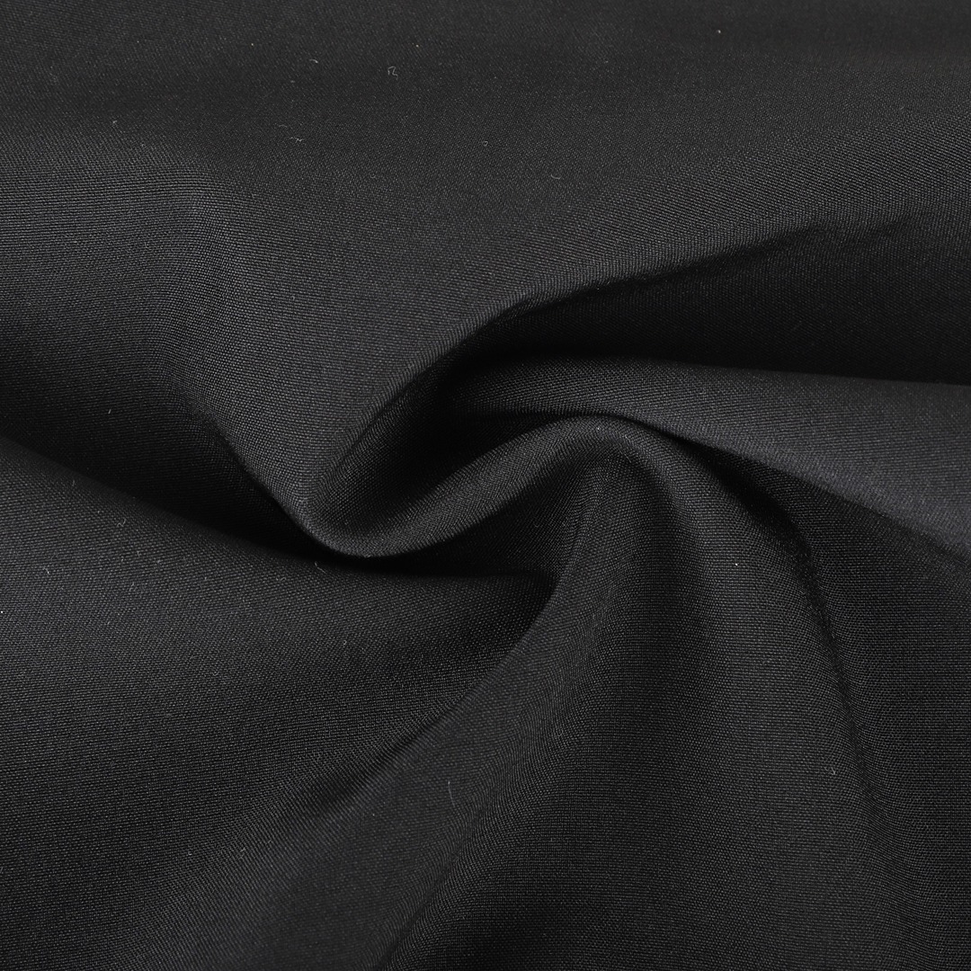 China Fabric for Jacket,Tracksuits,Hoodie Four Stretch Polyester Woven Fabric Synthetic Woven Fabric Polyester Spandex Black color buy from China wholesaler bulk order at wholesale price free worldwide shipping Alibaba