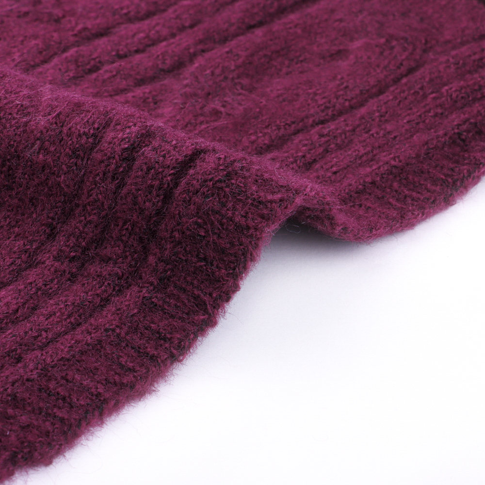 China Yarn for Open Cardigan (Sweater),Hoodie  (Sweater),Round Neck Pullover (Sweater) Mossy Yarn Fancy Yarn Acrylic Polyester Spandex Burgundy color buy from China wholesaler bulk order at wholesale price free worldwide shipping Alibaba