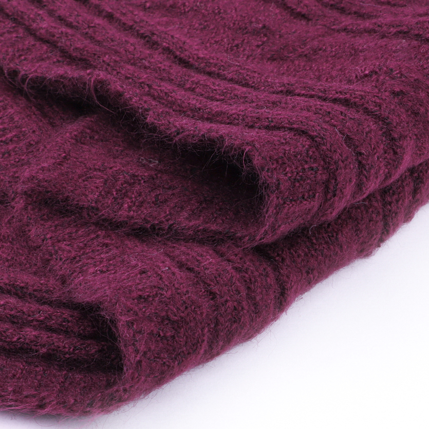 China Yarn for Open Cardigan (Sweater),Hoodie  (Sweater),Round Neck Pullover (Sweater) Mossy Yarn Fancy Yarn Acrylic Polyester Spandex Burgundy color buy from China wholesaler bulk order at wholesale price free worldwide shipping Alibaba